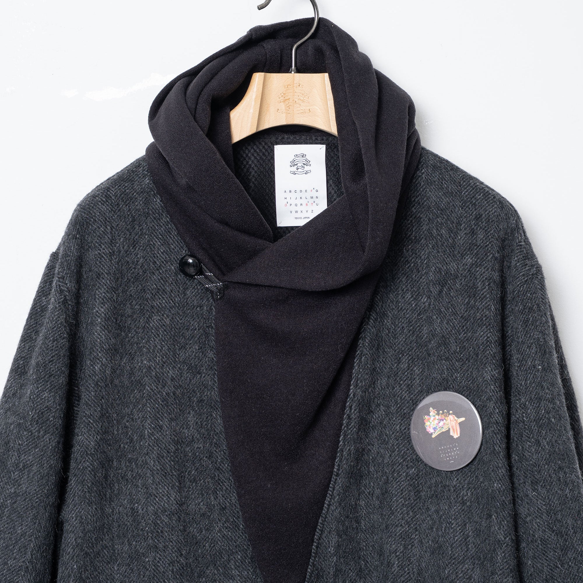 Anarchy Shawl Short Coat – Black | STOF | 入荷予定アイテム