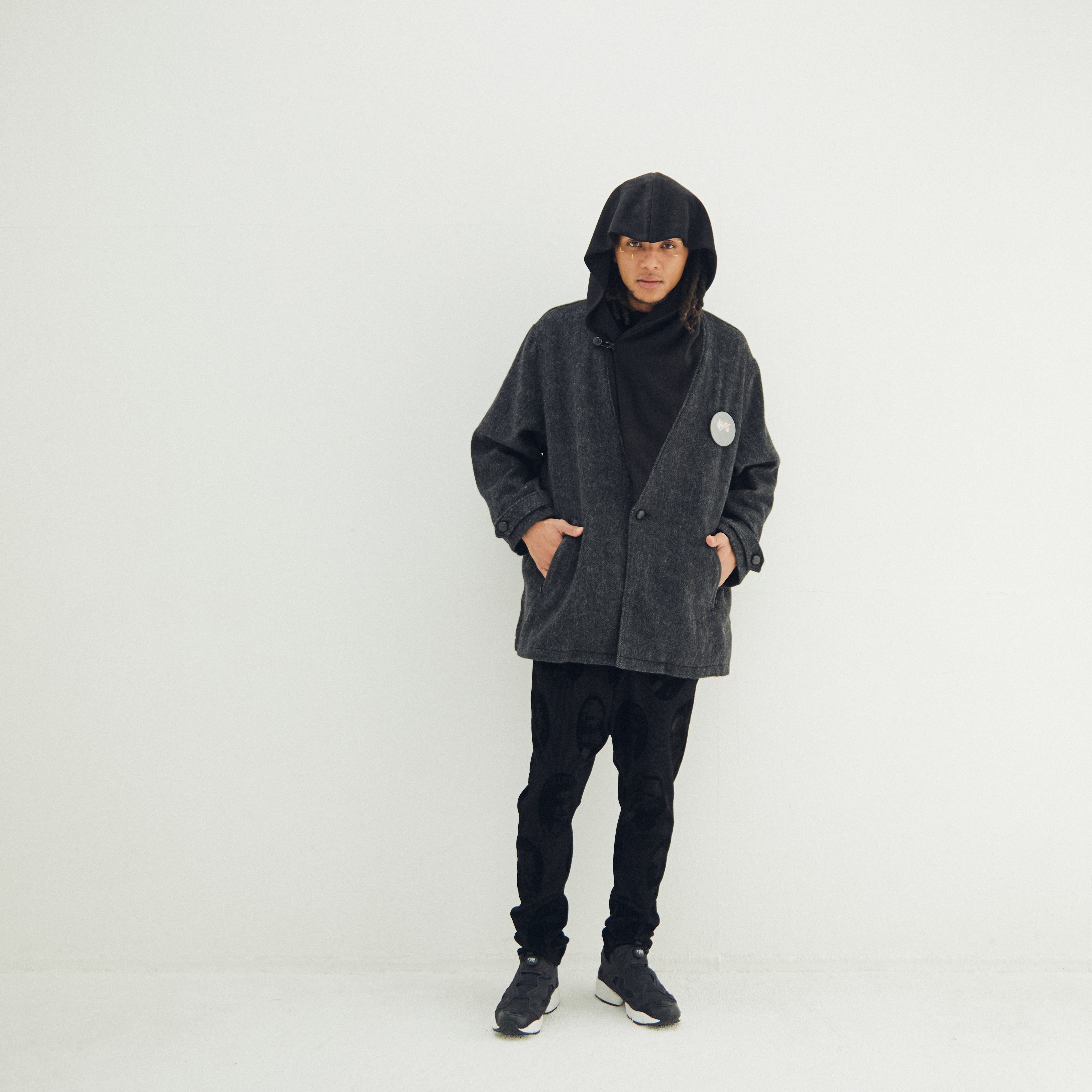 Anarchy Shawl Short Coat – Black | STOF | 入荷予定アイテム