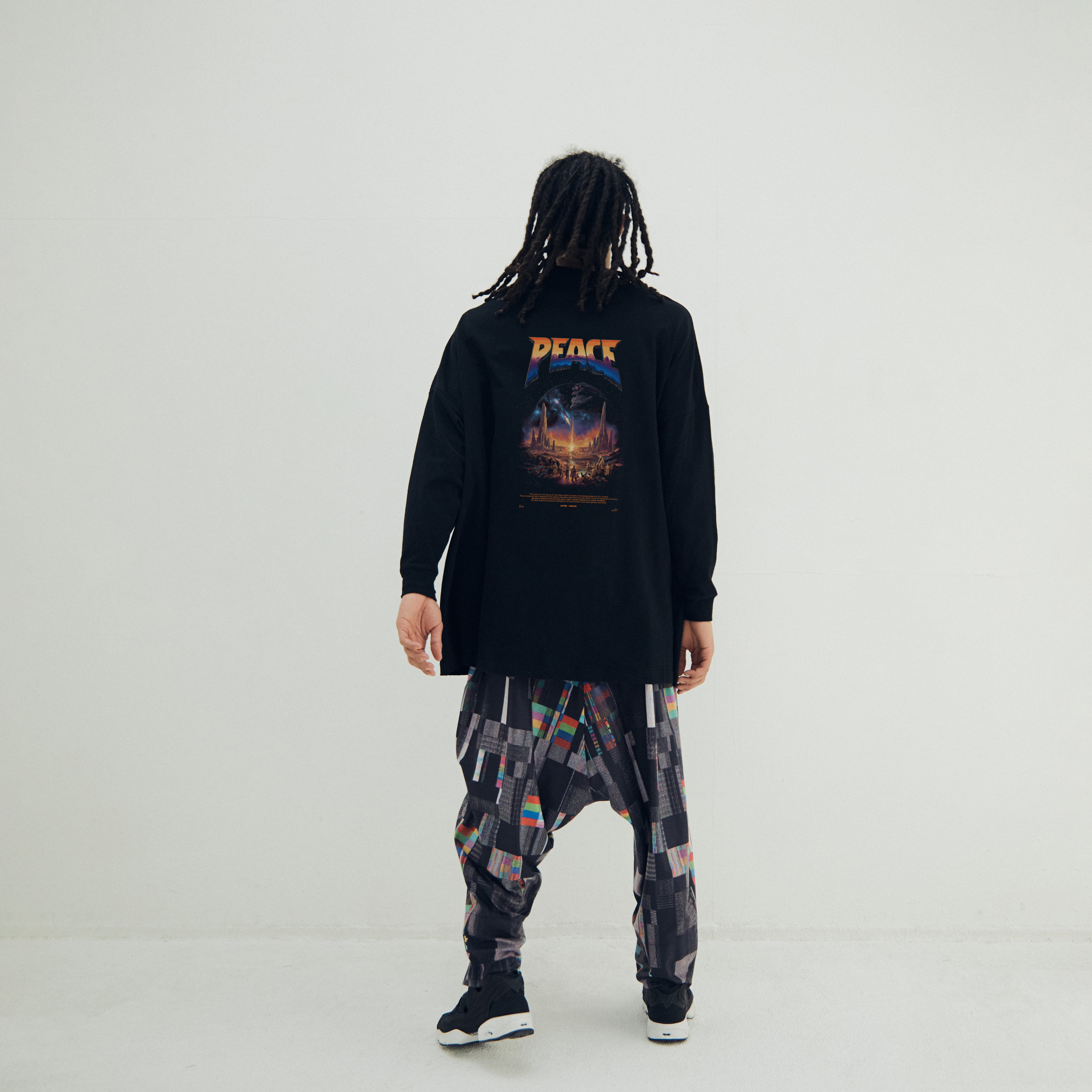 Glitchcheck Wide Pants – Black | STOF | 入荷予定アイテム
