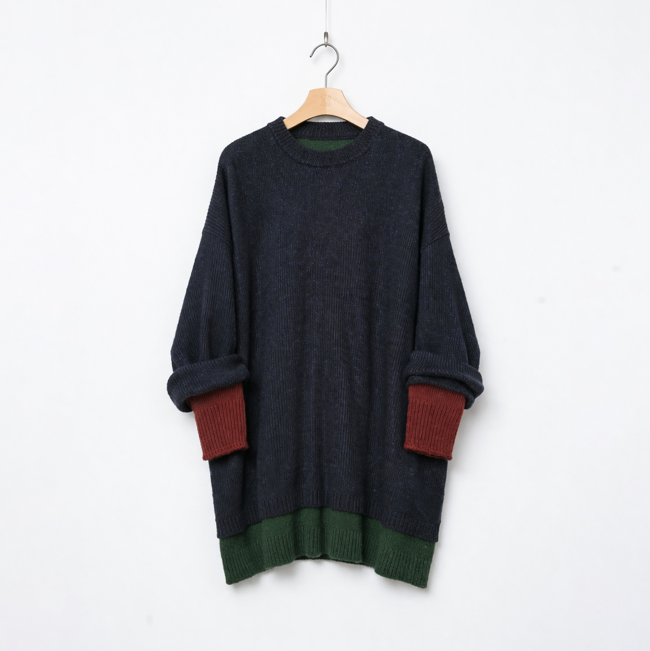 Mohair Layer Knit Pulover – Navy | STOF | 入荷予定アイテム