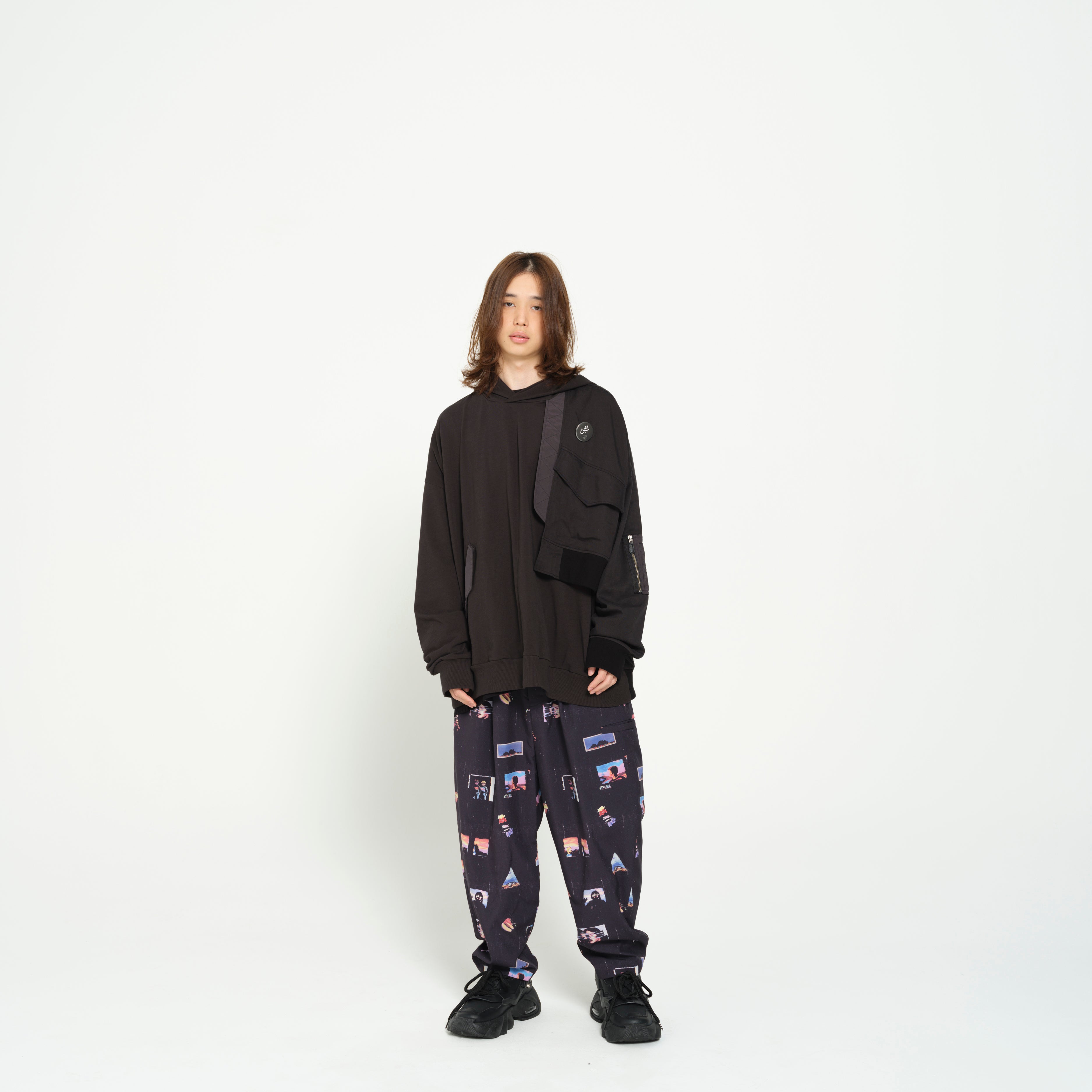 PEDESTRIAN WIDE PANTS | Color_Black | No_SF26SS-06_Black【STOF_ストフ】【入荷予定アイテム・入荷連絡可能】