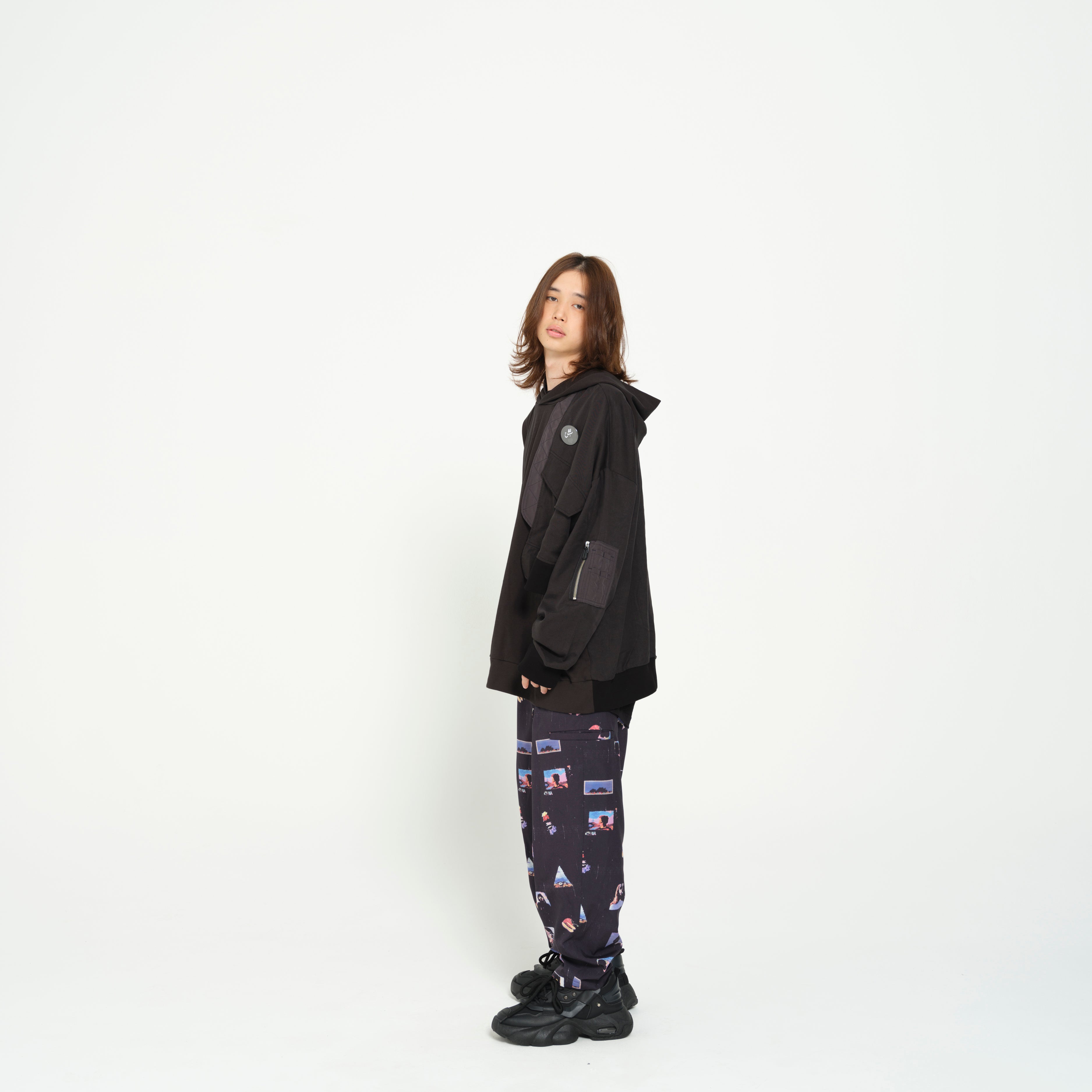 PEDESTRIAN WIDE PANTS | Color_Black | No_SF26SS-06_Black【STOF_ストフ】【入荷予定アイテム・入荷連絡可能】