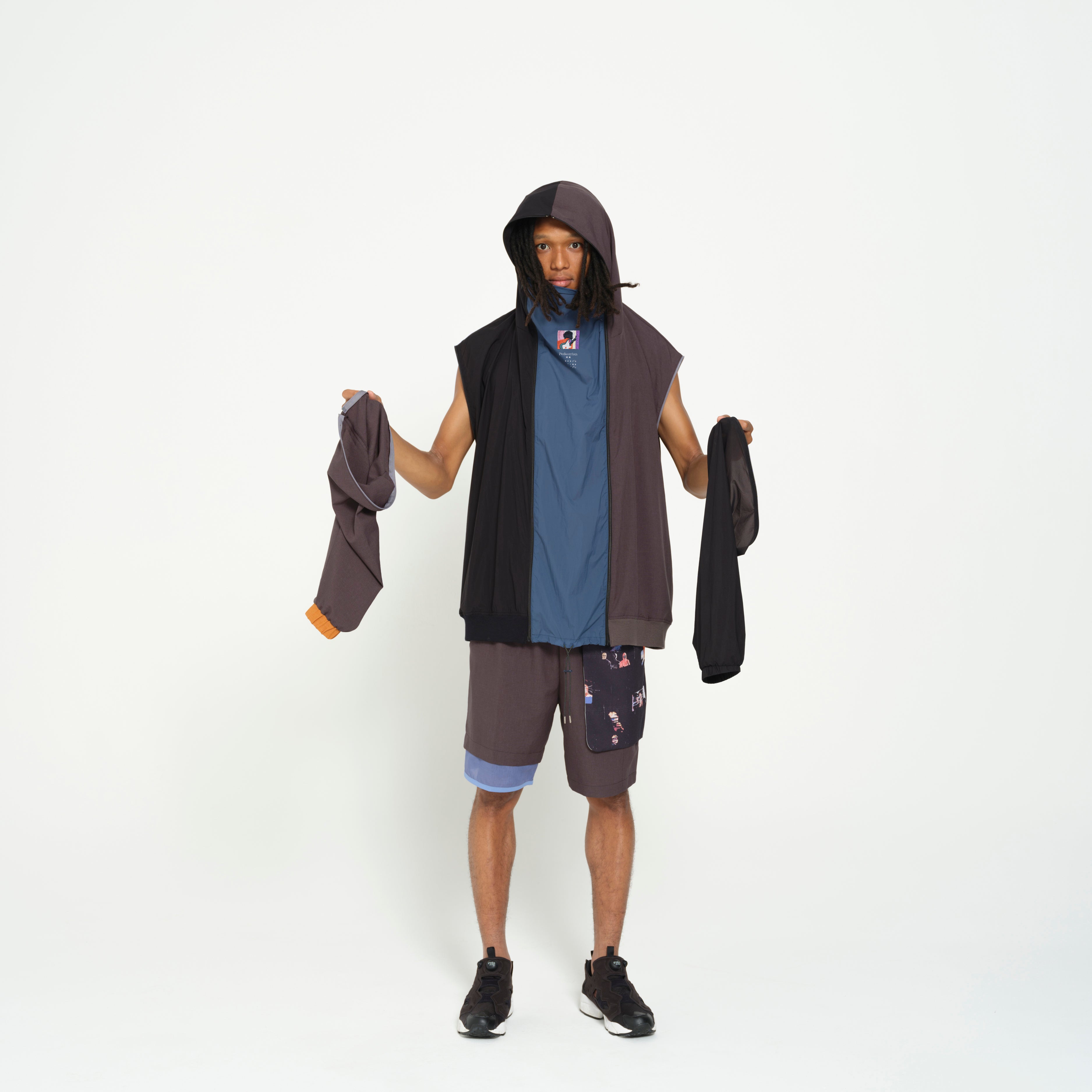 MNEELYTITN-GSHCIROTLSOR 3WAY HOODIE JACKET | Color_Black | No_SF26SS-11_Black【STOF_ストフ】【入荷予定アイテム・入荷連絡可能】