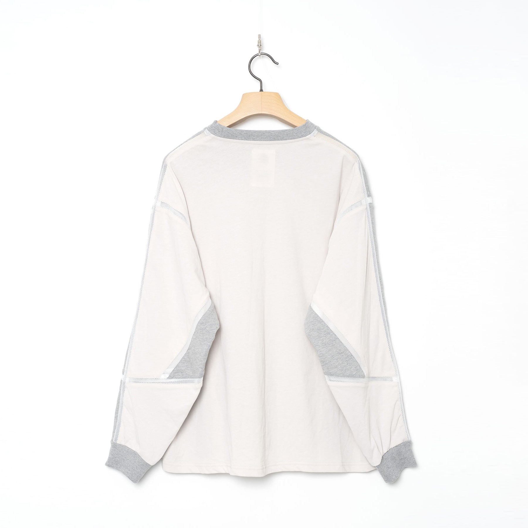 COMPLEXITY BORDER L/S TEE | Color_Grey | No_SF26SS-13_Grey【STOF_ストフ】【入荷予定アイテム・入荷連絡可能】