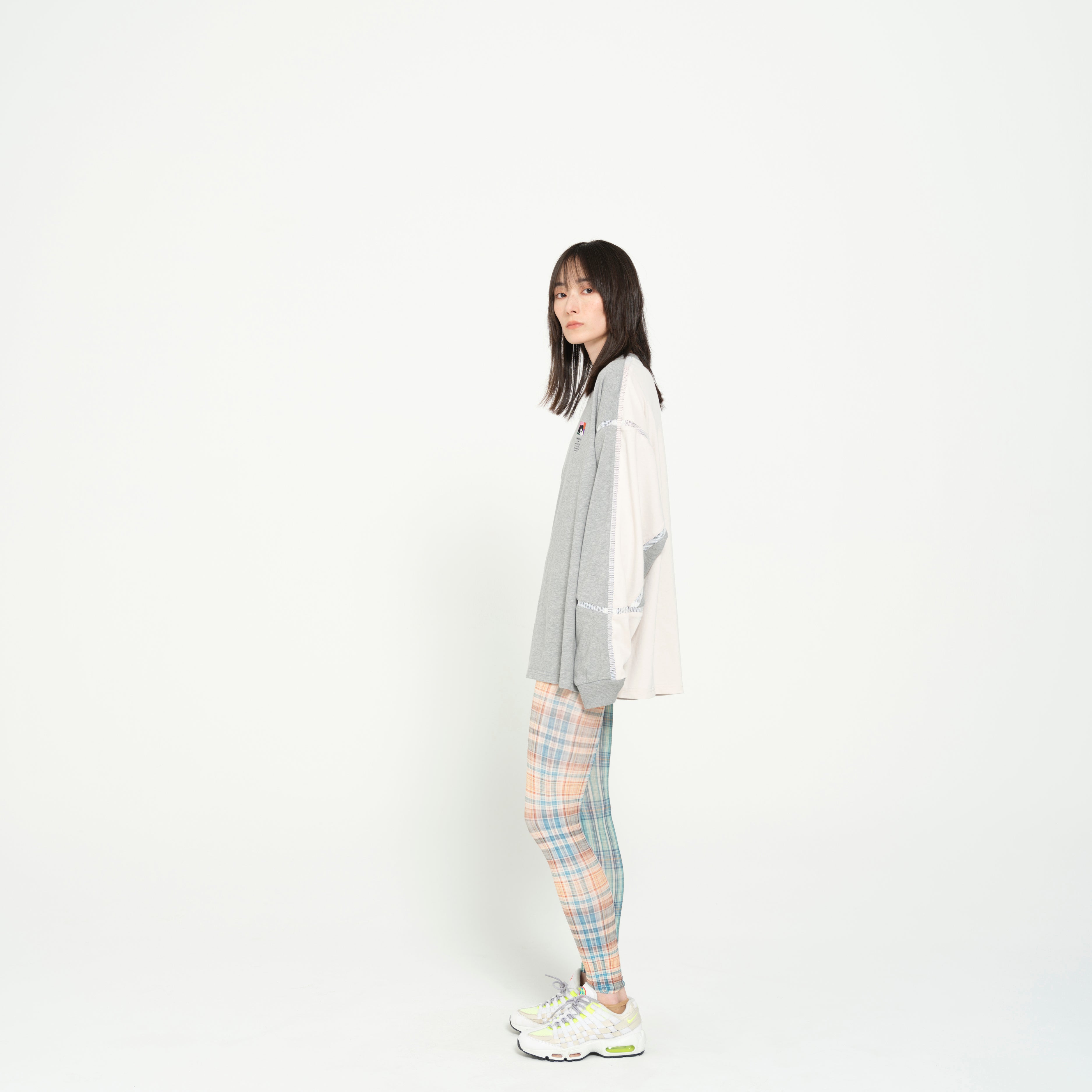 COMPLEXITY BORDER L/S TEE | Color_Grey | No_SF26SS-13_Grey【STOF_ストフ】【入荷予定アイテム・入荷連絡可能】