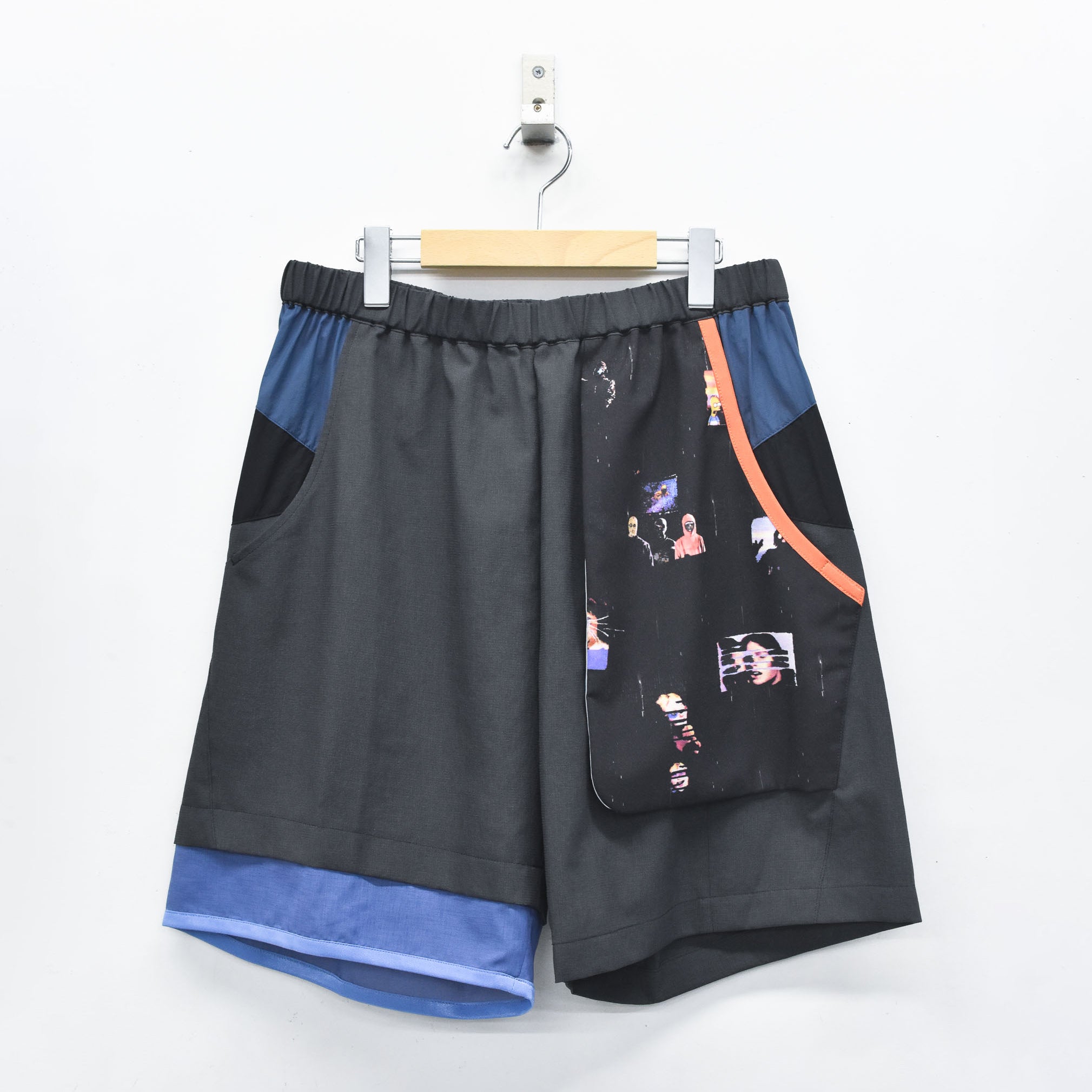MELTING MIX SHORT PANTS | Color_Black | No_SF26SS-14_Black【STOF_ストフ】【入荷予定アイテム・入荷連絡可能】