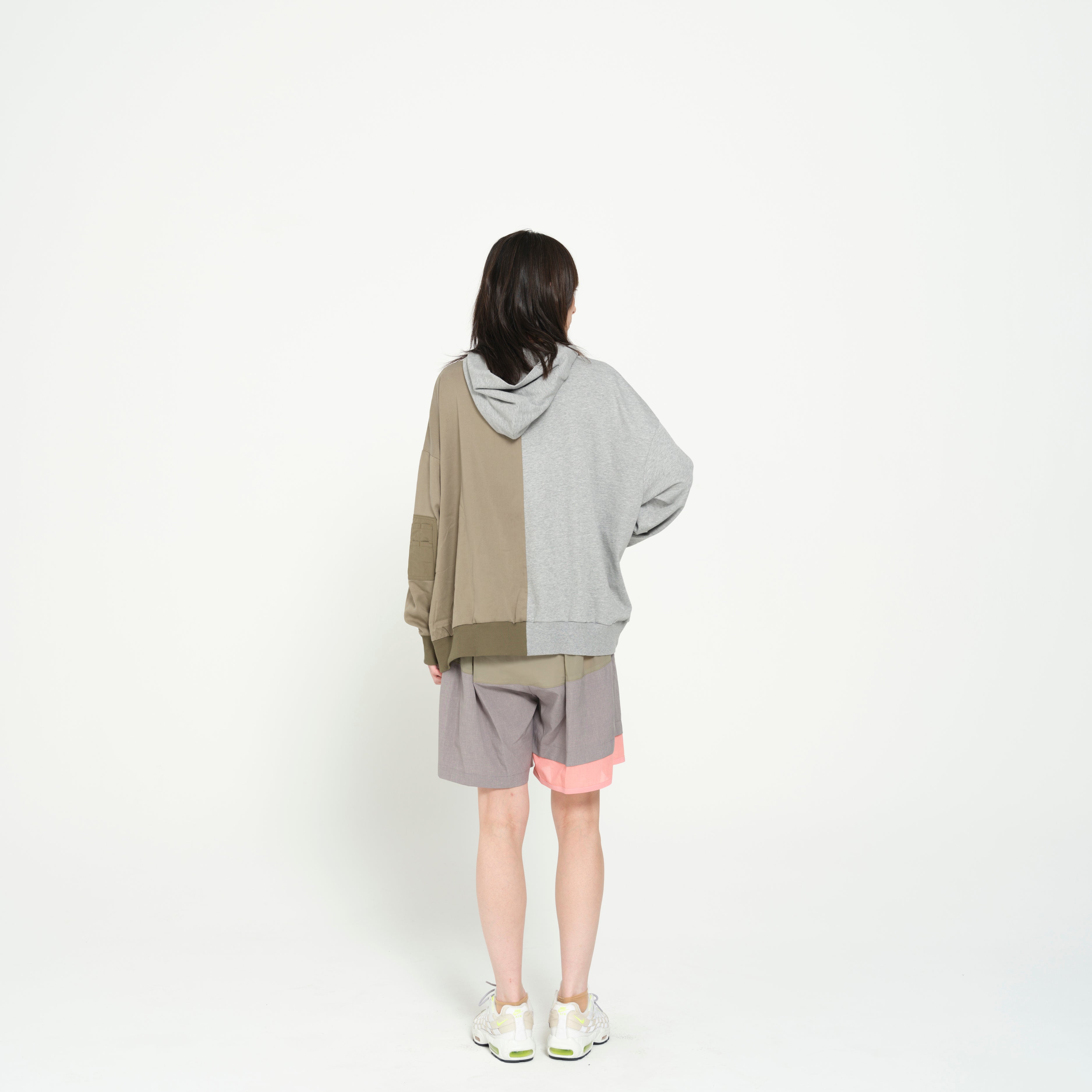 MELTING MIX SHORT PANTS | Color_Grey | No_SF26SS-14_Grey【STOF_ストフ】【入荷予定アイテム・入荷連絡可能】