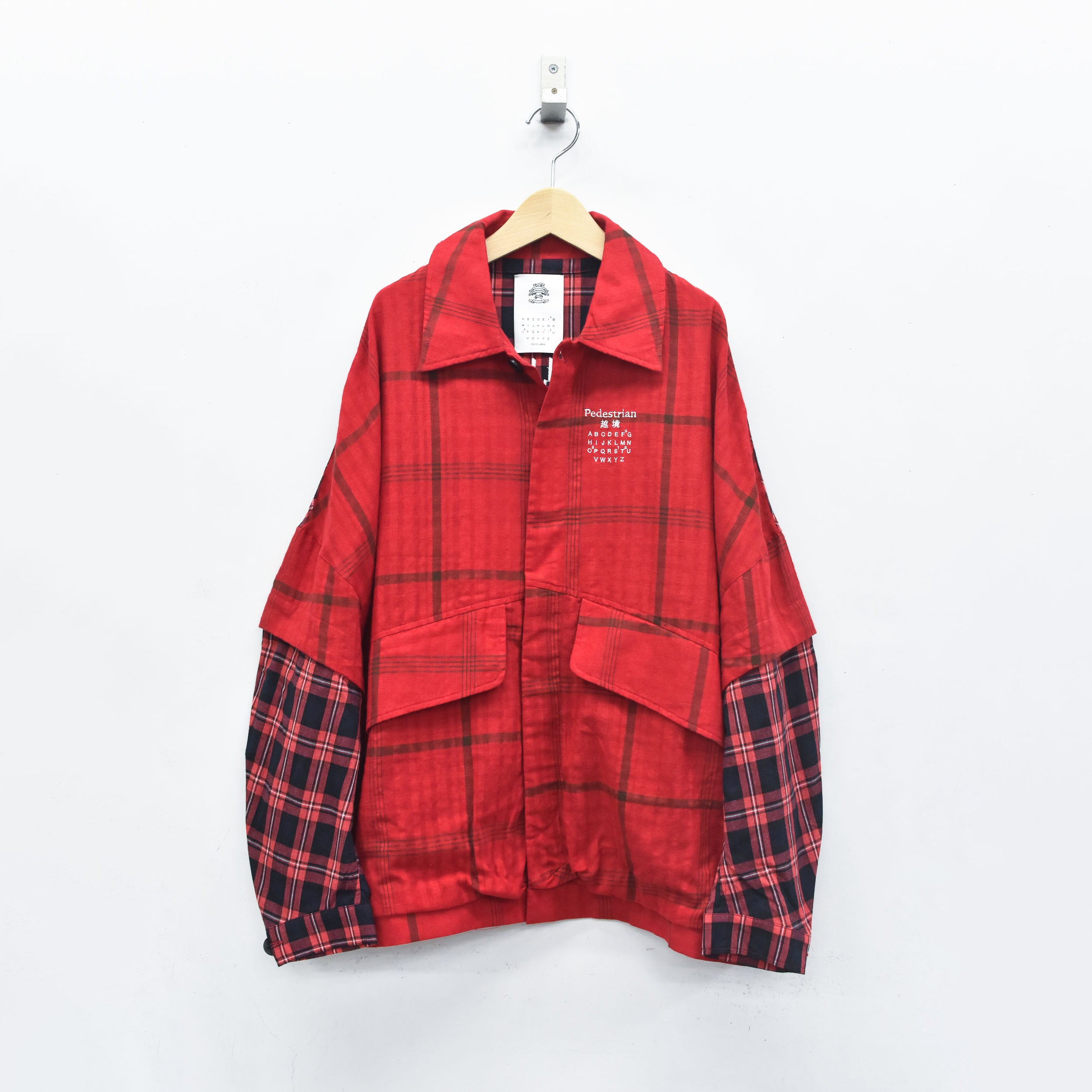 TRIBE EMBROI CHANGE JACKET | Color_Red | No_SF26SS-15_Red【STOF_ストフ】【入荷予定アイテム・入荷連絡可能】