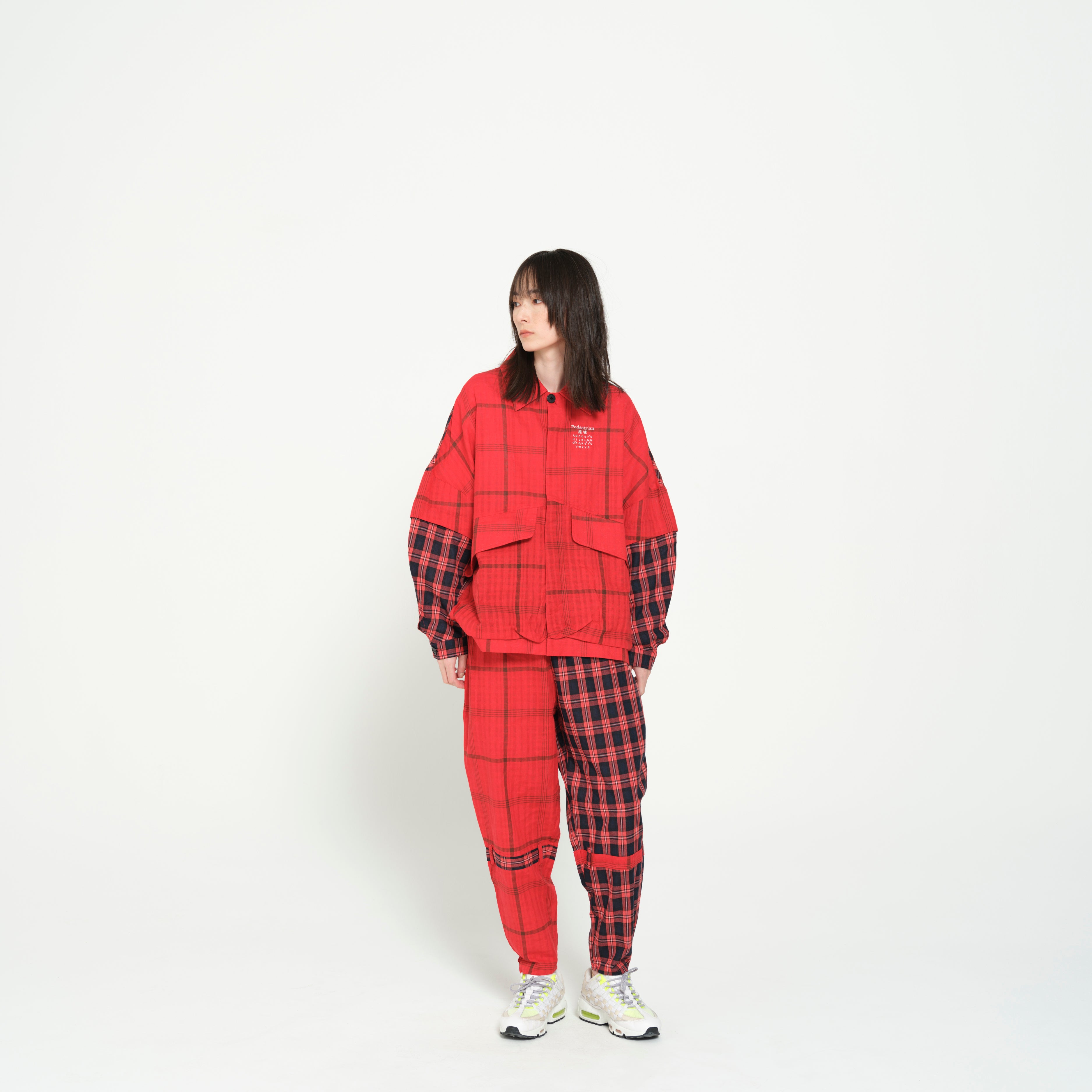 TRIBE EMBROI CHANGE JACKET | Color_Red | No_SF26SS-15_Red【STOF_ストフ】【入荷予定アイテム・入荷連絡可能】