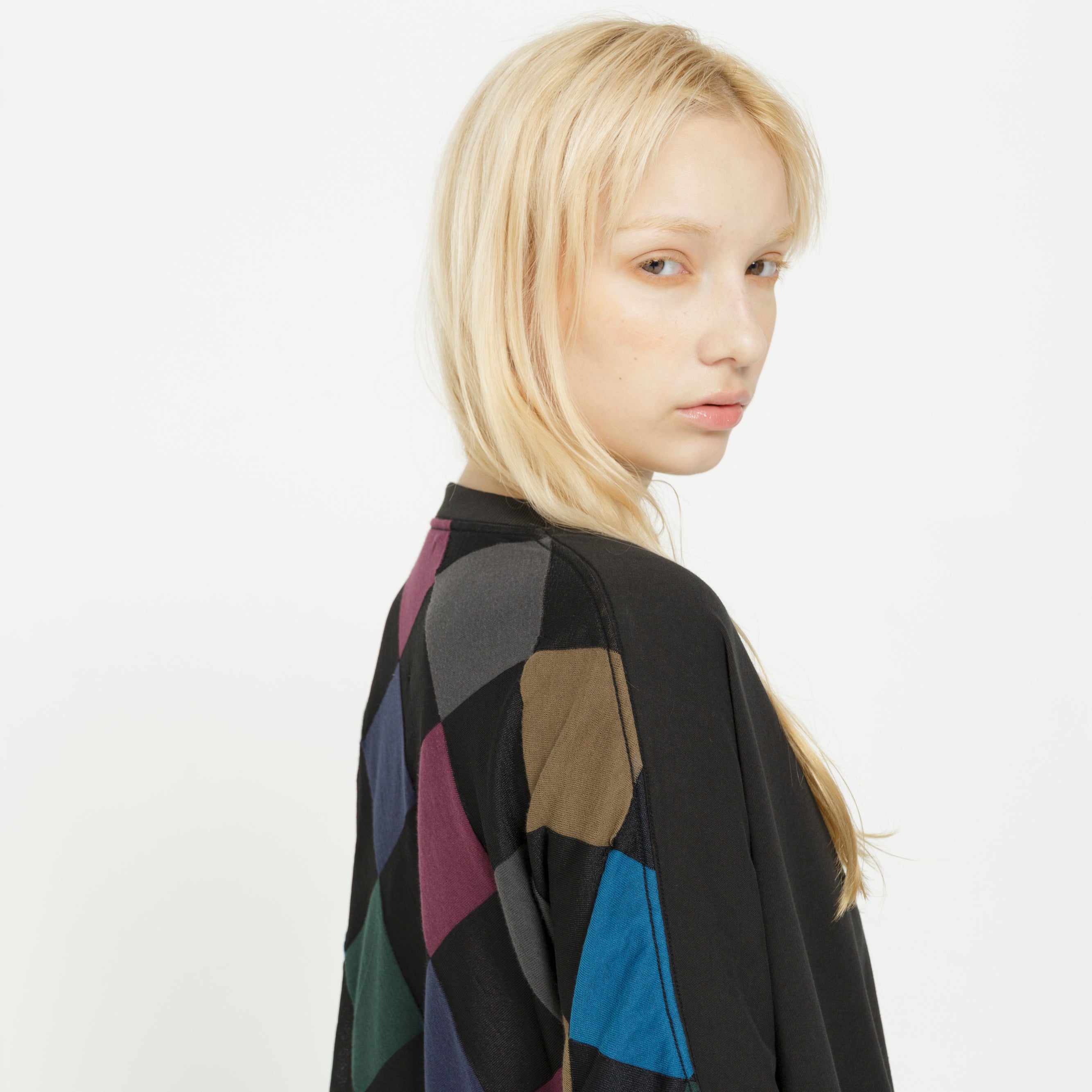 DIVERCITY JQ BIG TEE | Color_Argyle | No_SF26SS-21_Argyle【STOF_ストフ】【入荷予定アイテム・入荷連絡可能】