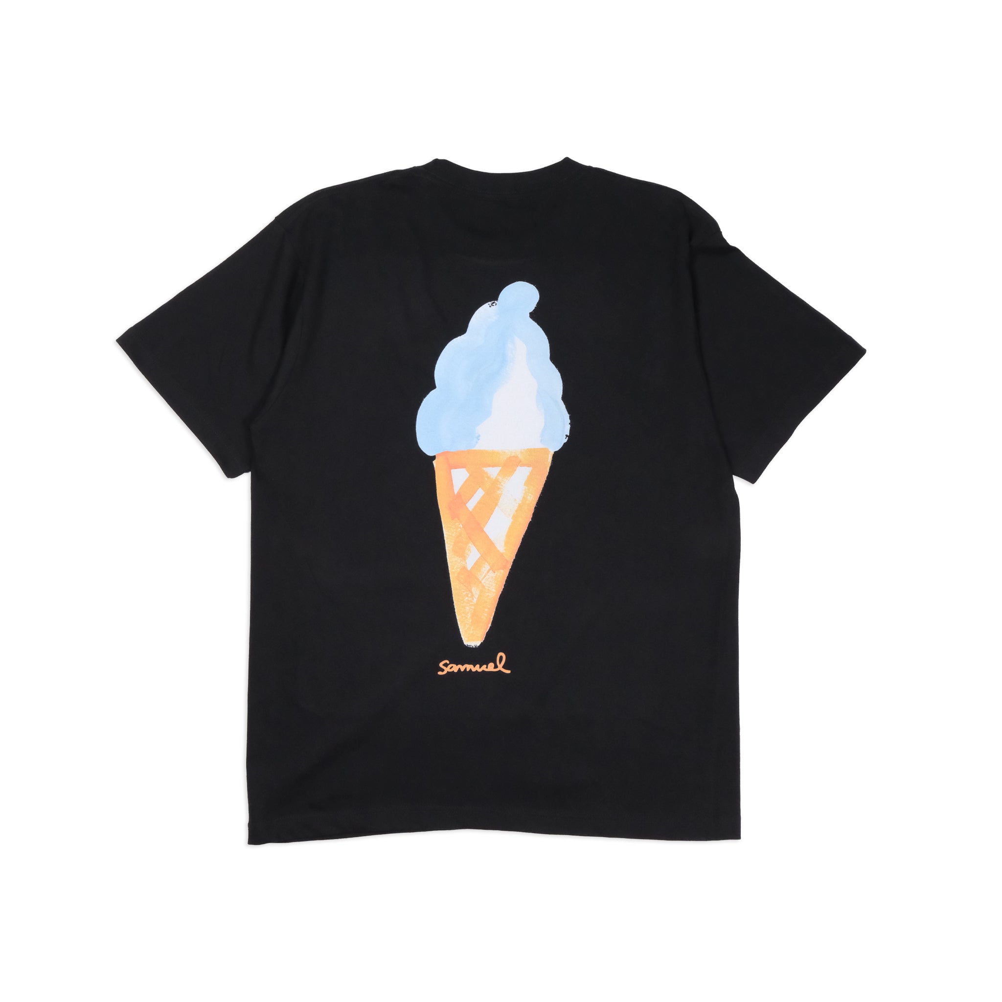 SAMUEL × SHIMAO MAHO ICECREAM S/S TEE | Color:Black | S-25SS-SS-013【SAMUEL_サミュエル】 【ネコポス選択可能】