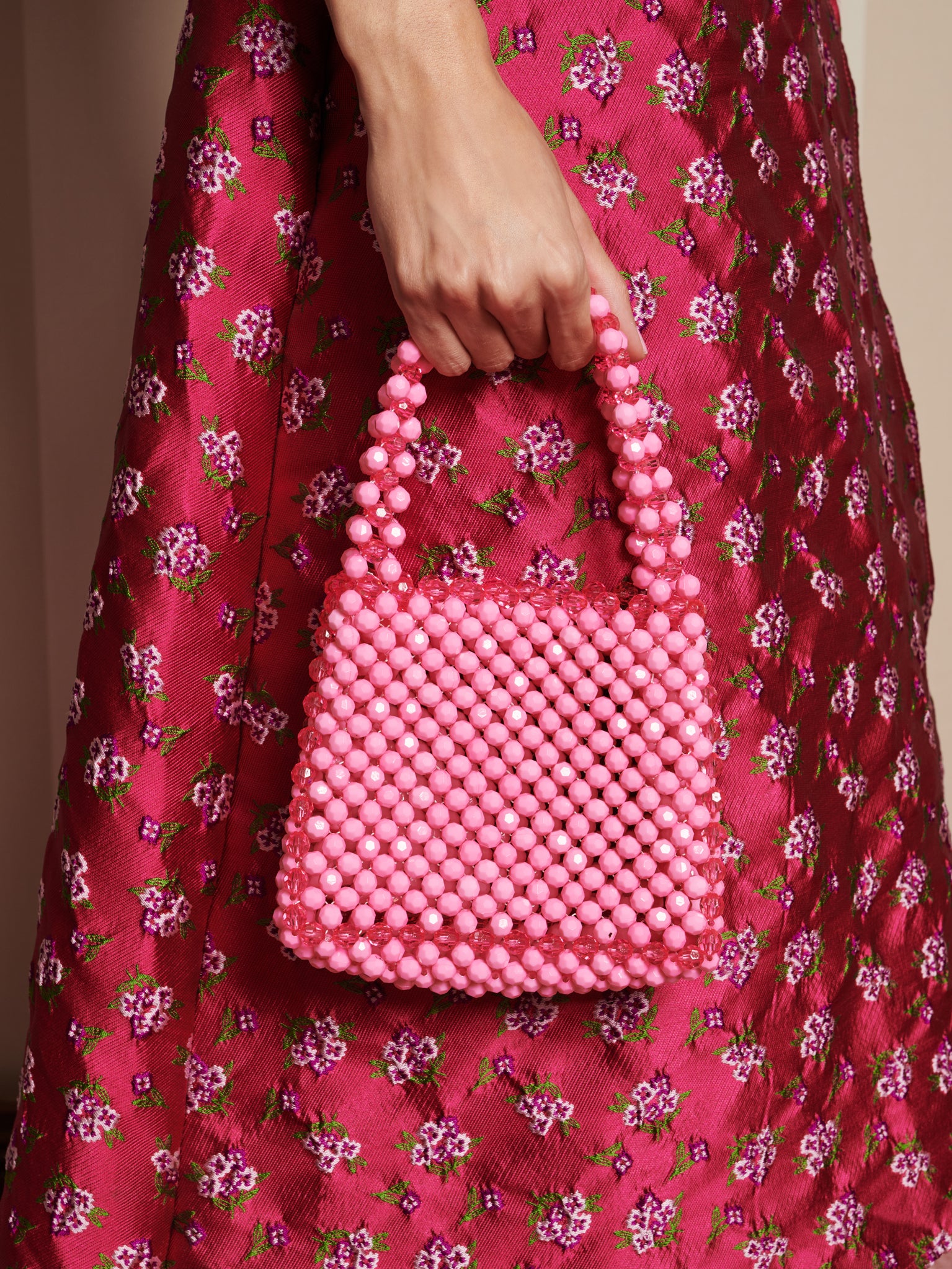 Momento Bead Bag | Color_Pink | No_32SJ02BG038PNK_PINK【SISTER JANE_シスタージェーン】
