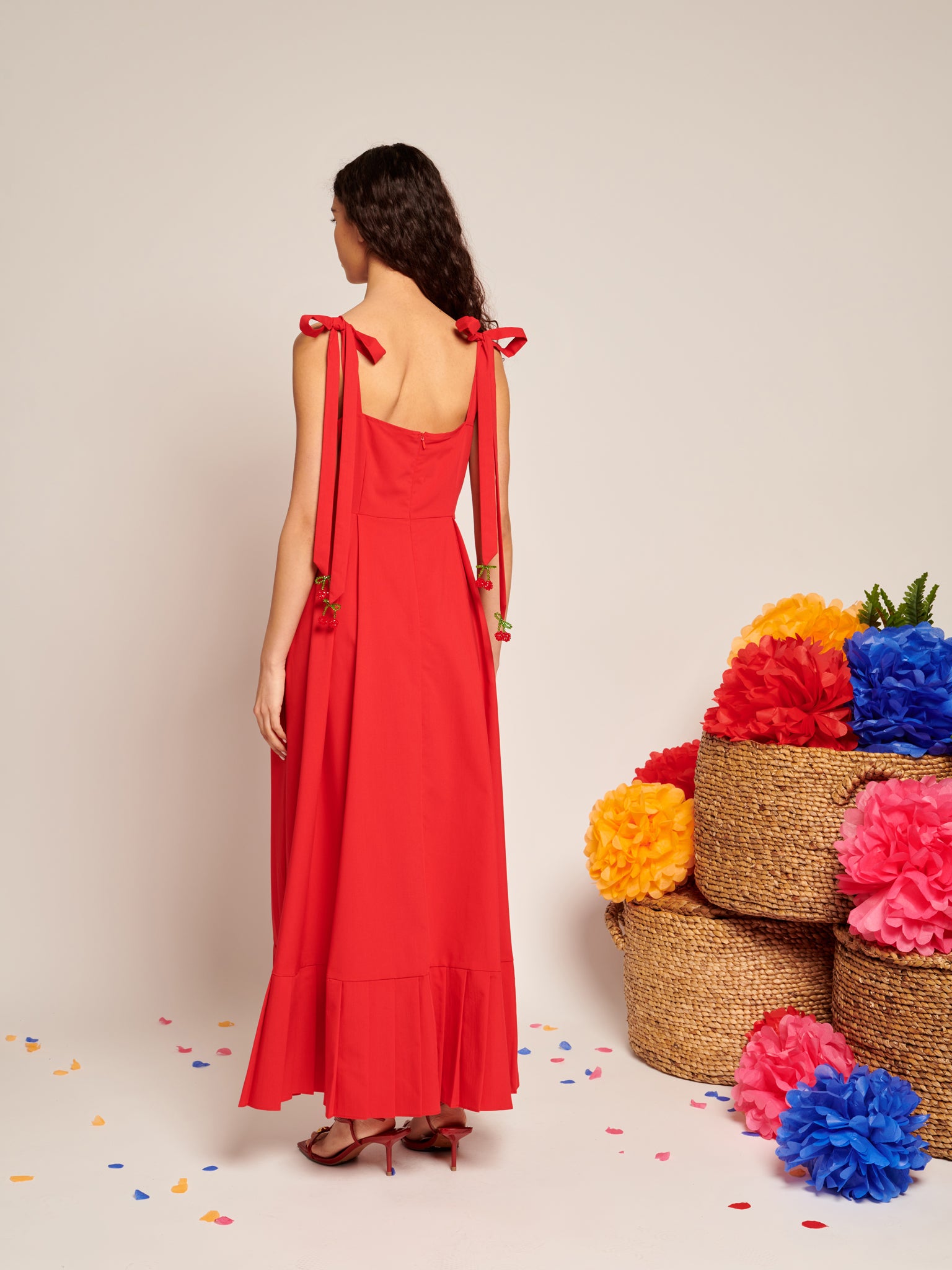 Carmen Maxi Dress | Color_Red | No_32SJ00DR2310RED_RED【SISTER JANE_シスタージェーン】