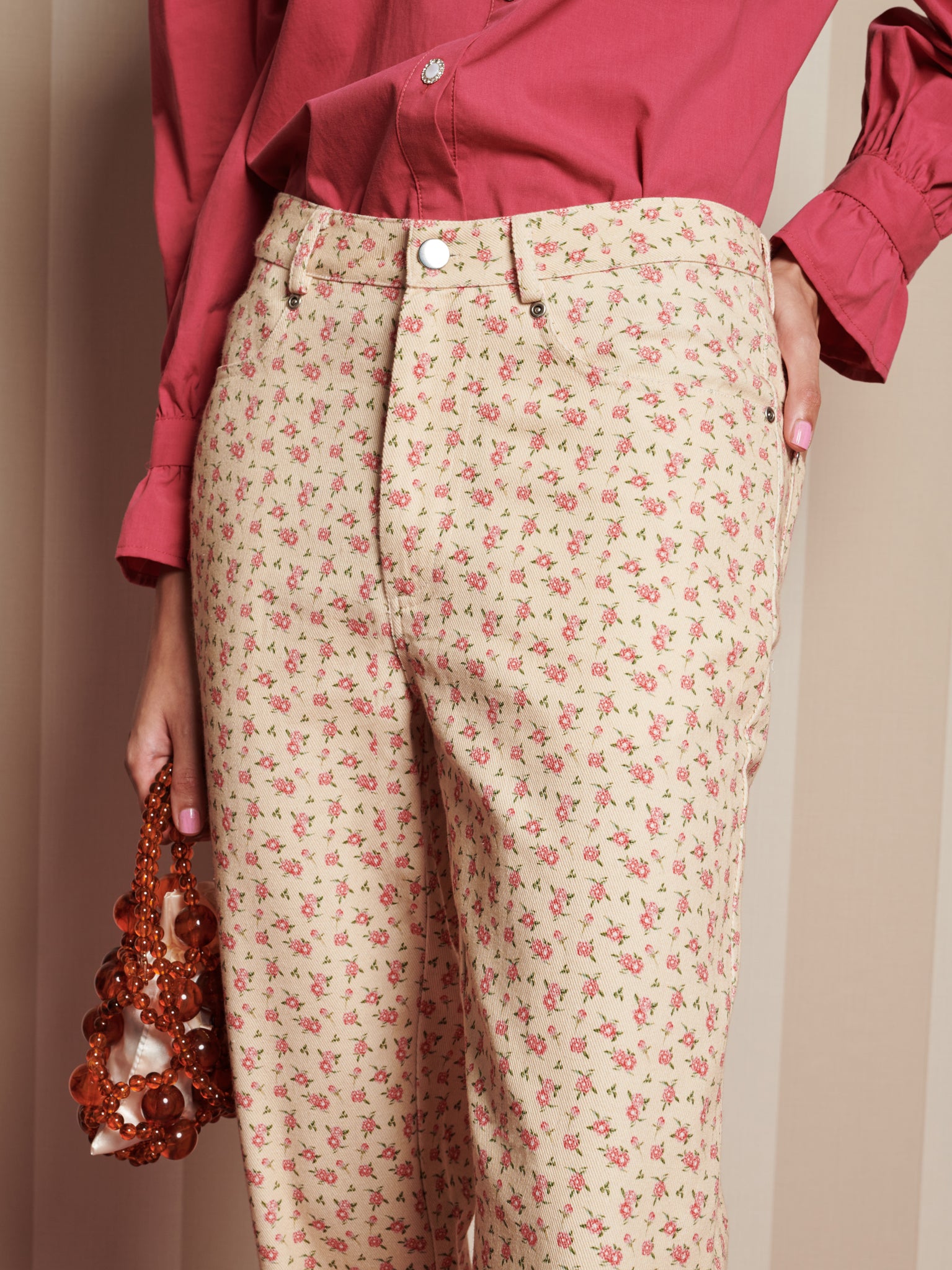 Knick Knack Bead Mini Bag | Color_Orange | No_32SJ02BG037ORG_ORANGE【SISTER JANE_シスタージェーン】