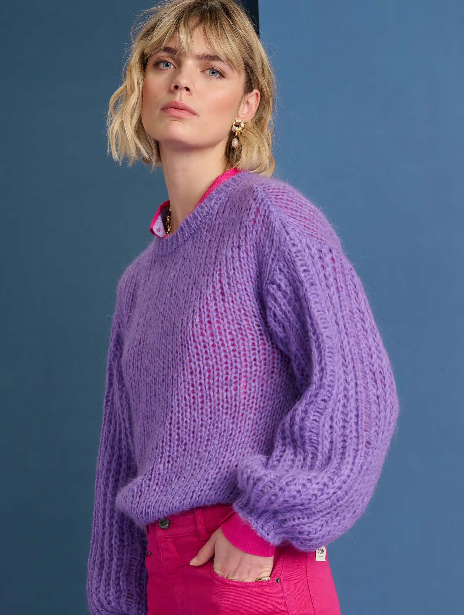 No:SP7442 | Name:PULLOVER | Color:Lilac【POM AMSTERDAM_ポム