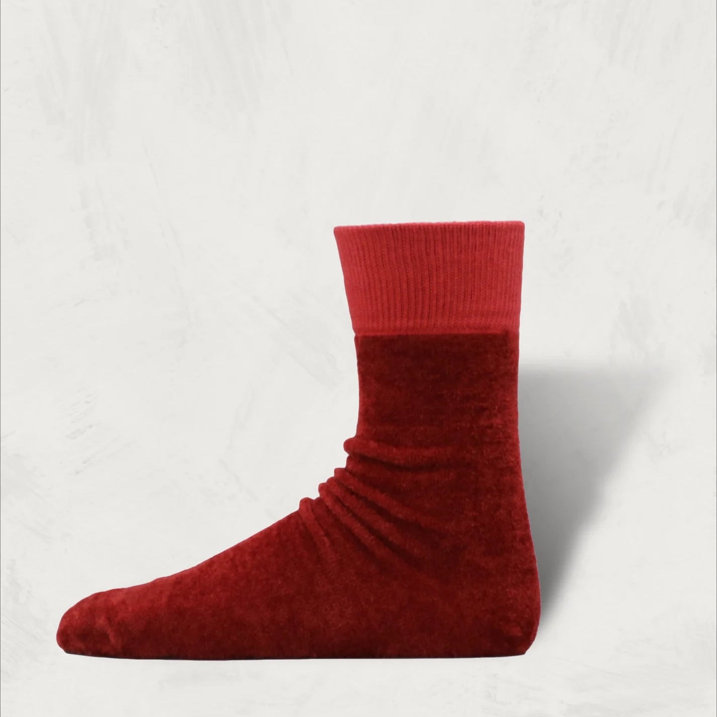 [SW-05] Velour Style Socks | Color:Red【DECKA QUALITY SOCKS_デッカクオリティソックス】【SHOWATABÉ】