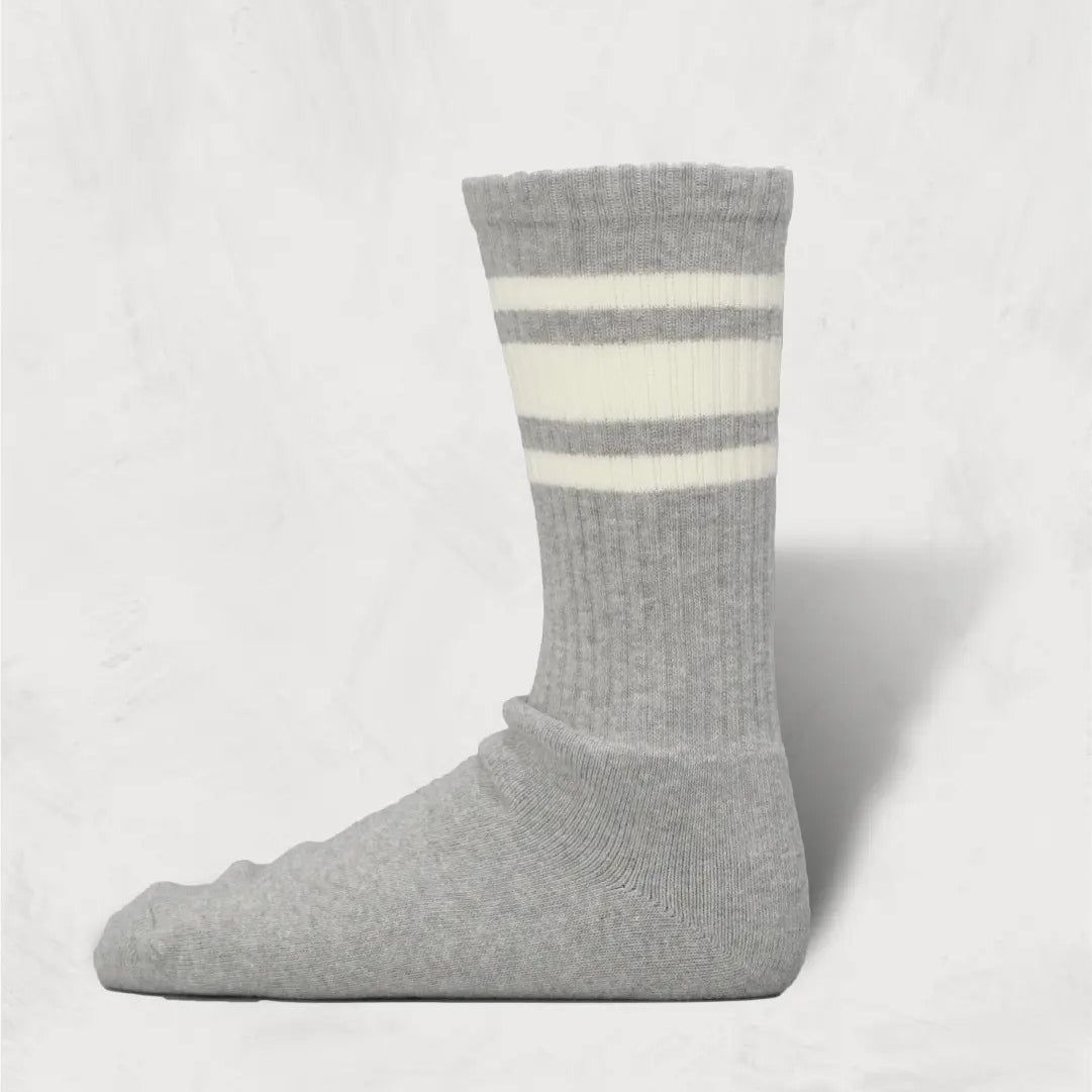 80's Skater Socks | 3rd Collection | Color:Gray-Ecru / Olive-Ecru / Black-Ecru  SW-11-3【DECKA QUALITY SOCKS_デカクオリティソックス】【SHOWATABÉ】【ネコポス選択可能】