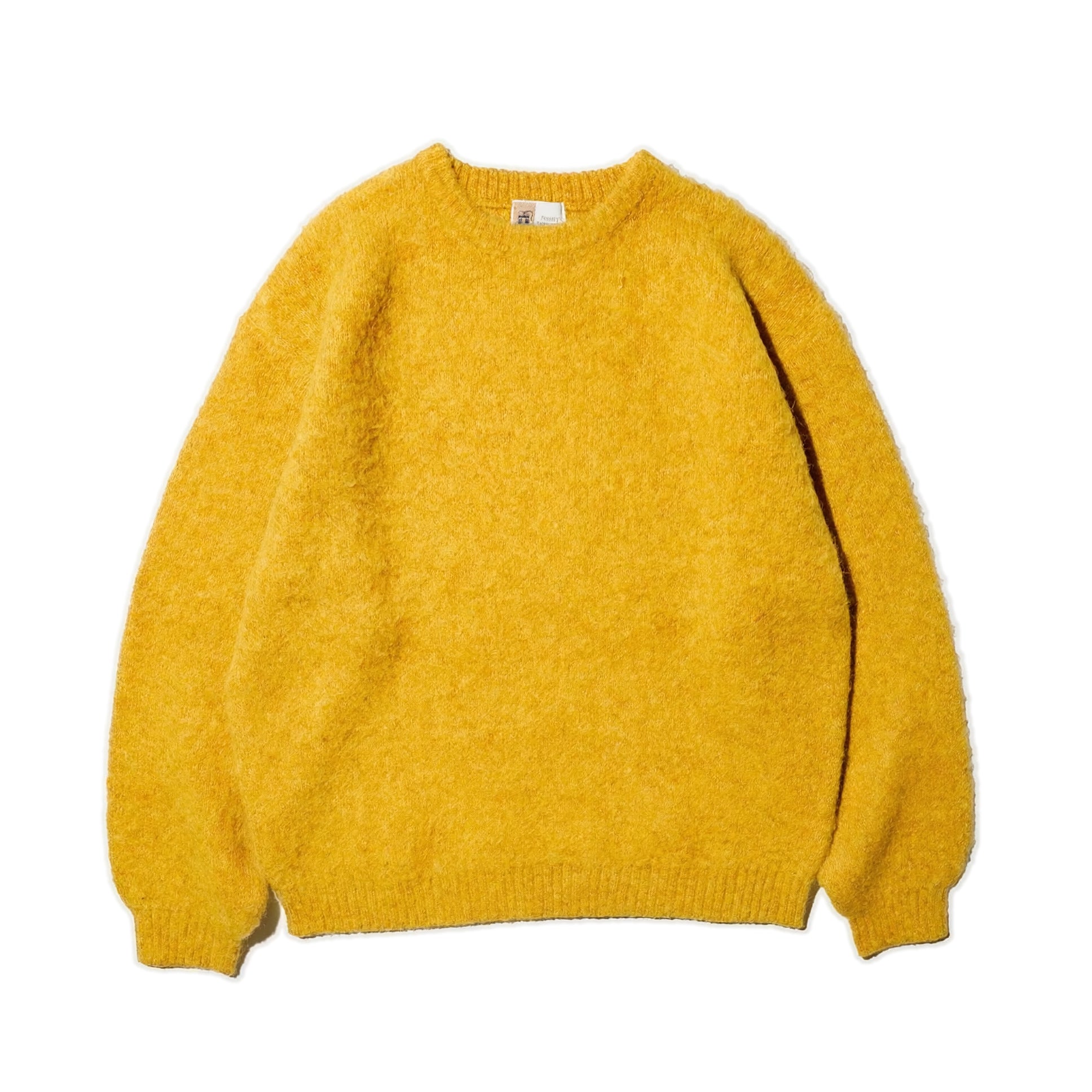 Mohair Shaggy Crew Sweater – Yellow | TOWNCRAFT | 入荷予定アイテム