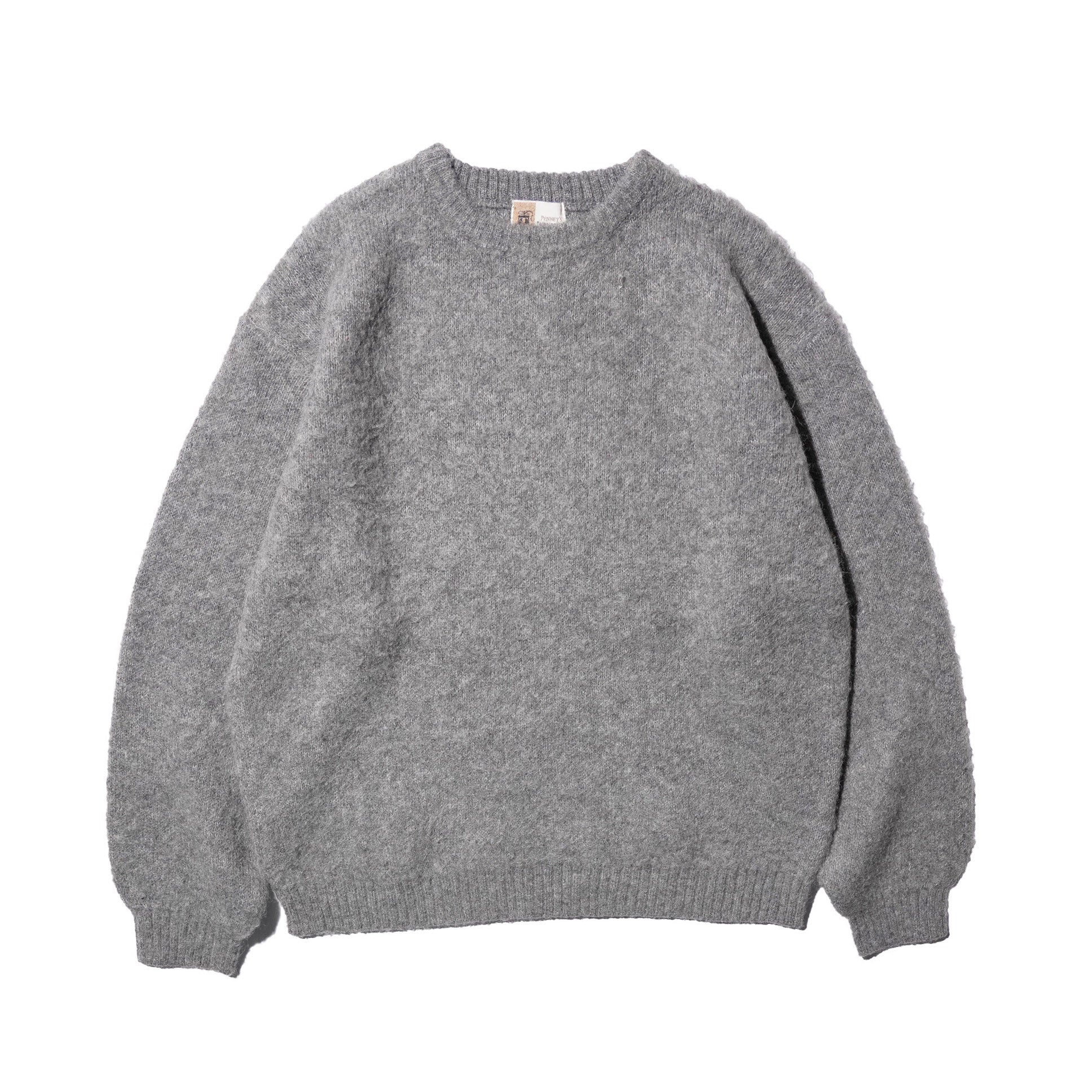Mohair Shaggy Crew Sweater – Gray | TOWNCRAFT | 入荷予定アイテム