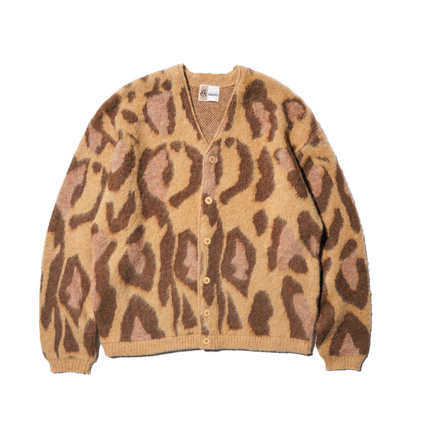 Mohair Shaggy Jacqaurd Cardigan – Leopard | TOWNCRAFT | 入荷予定