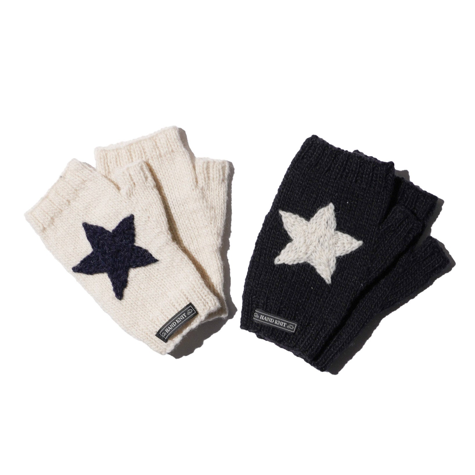 Hand Knit Embroidery Gloves – Star White | TOWNCRAFT | 入荷予定アイテム