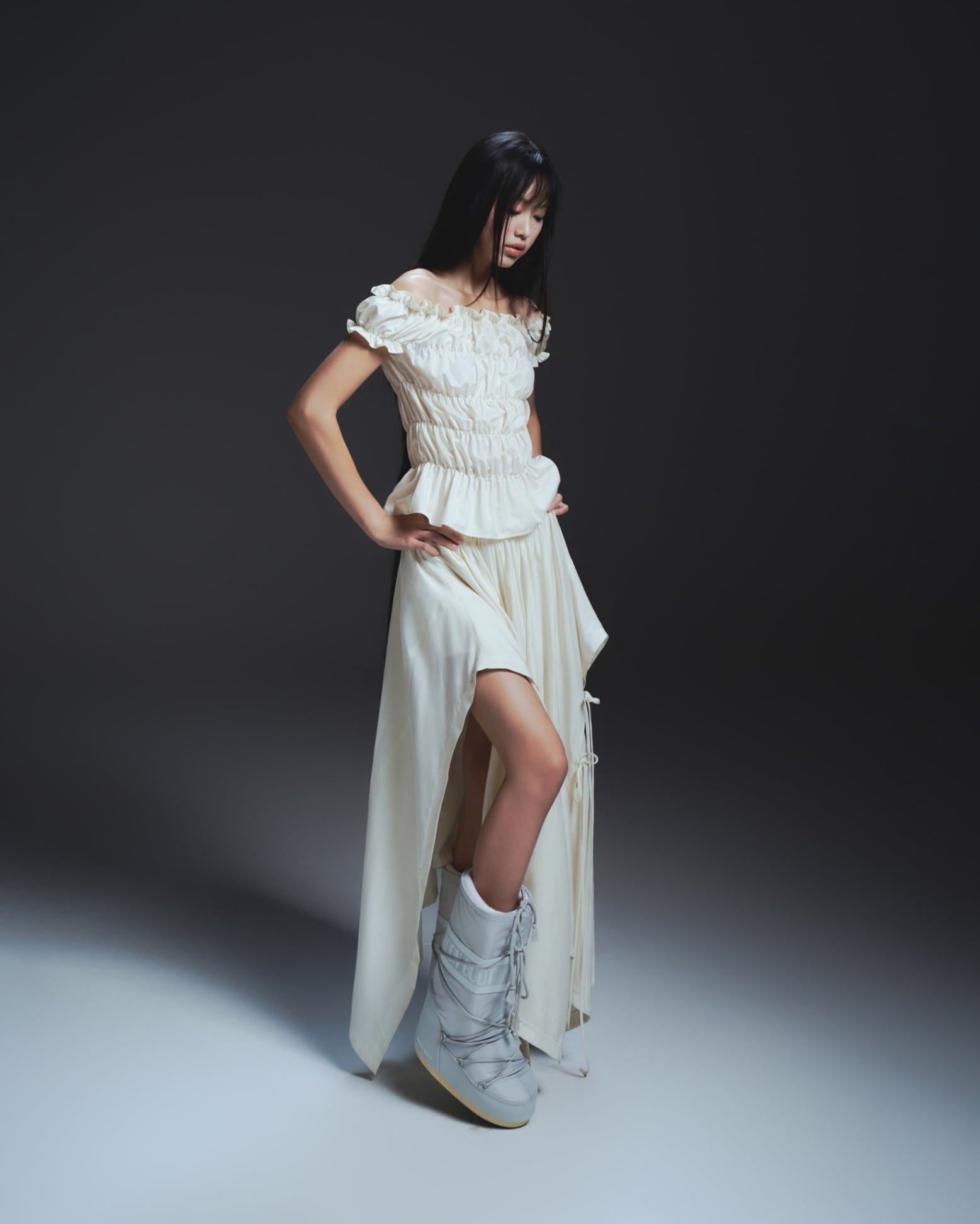TWYLA SKIRT (IVORY) | Bunny Hill Concept