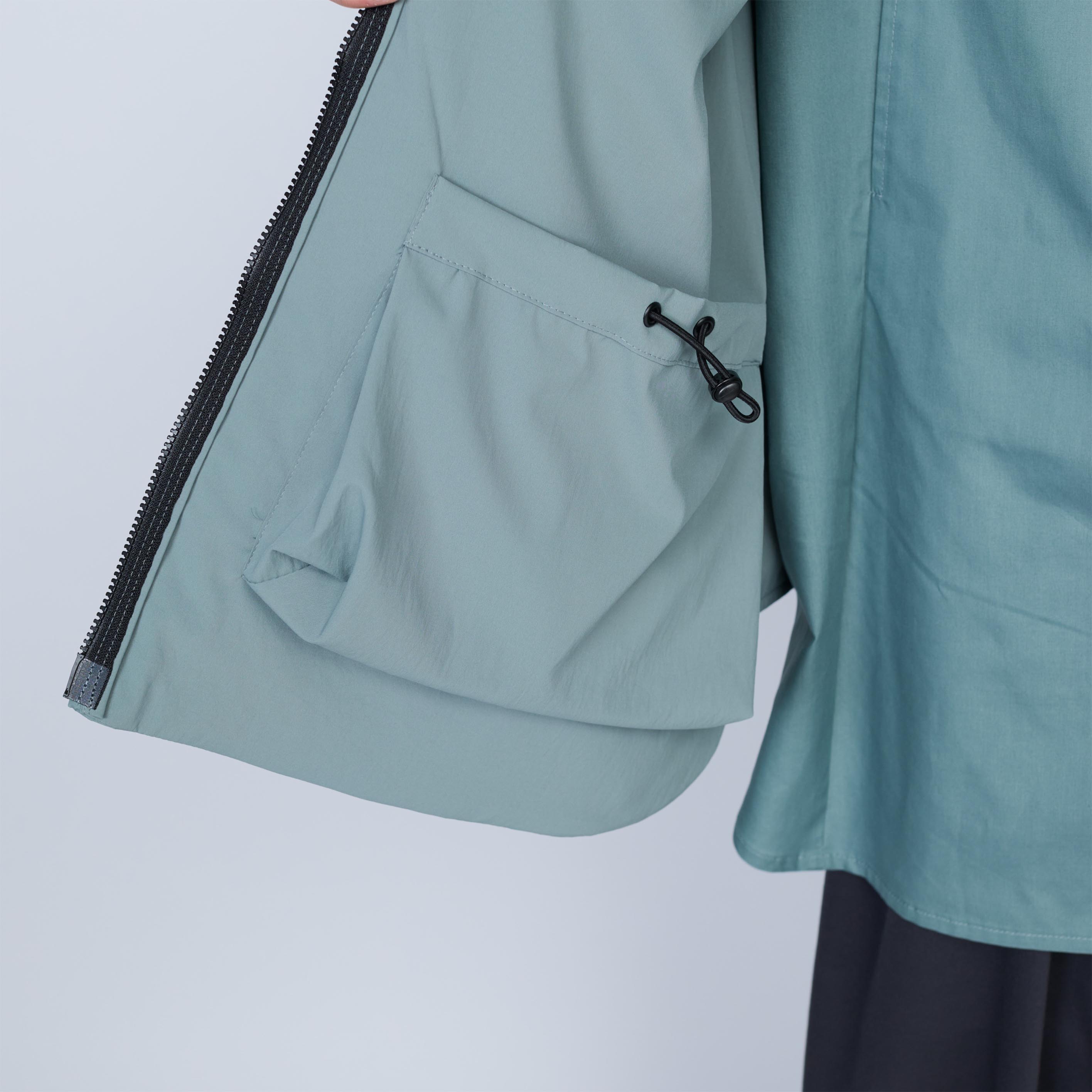 ジッパーベスト | Color_Color: Sage | No__206_color: sage【UNTRACE_アントレース】