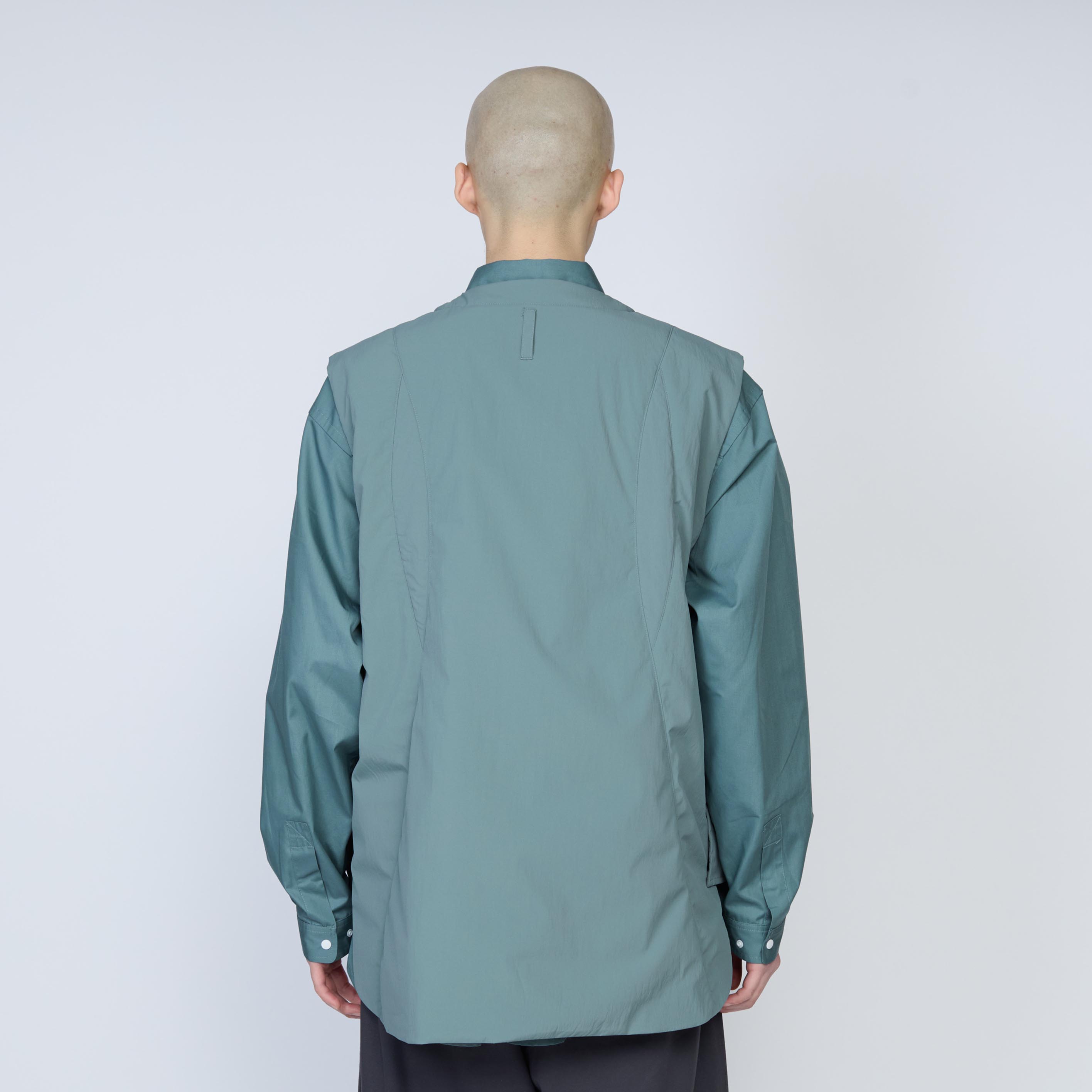 ジッパーベスト | Color_Color: Sage | No__206_color: sage【UNTRACE_アントレース】