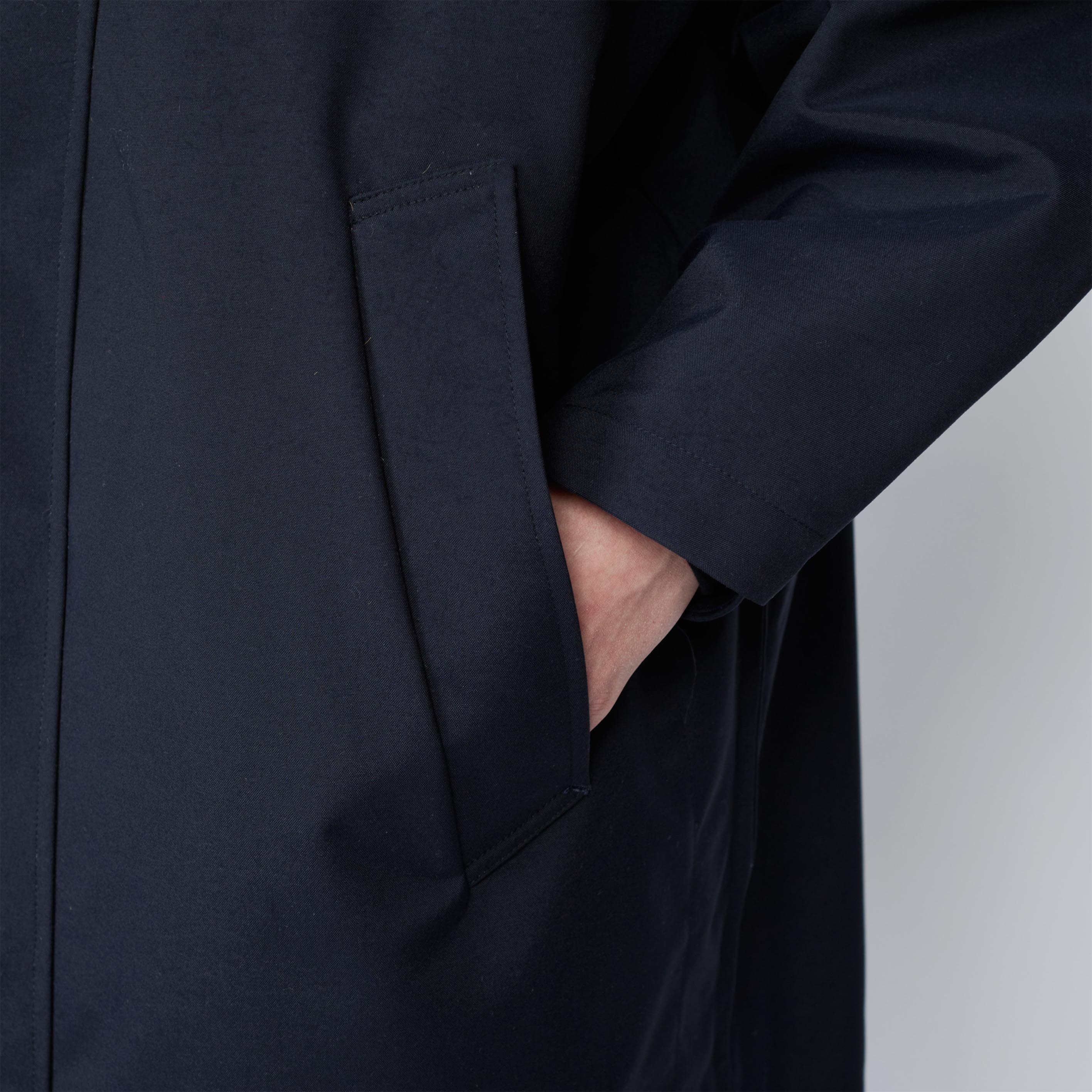 3レイヤー スタンドカラーコート | Color_Color: Dark Navy | No__185_color: dark navy【UNTRACE_アントレース】