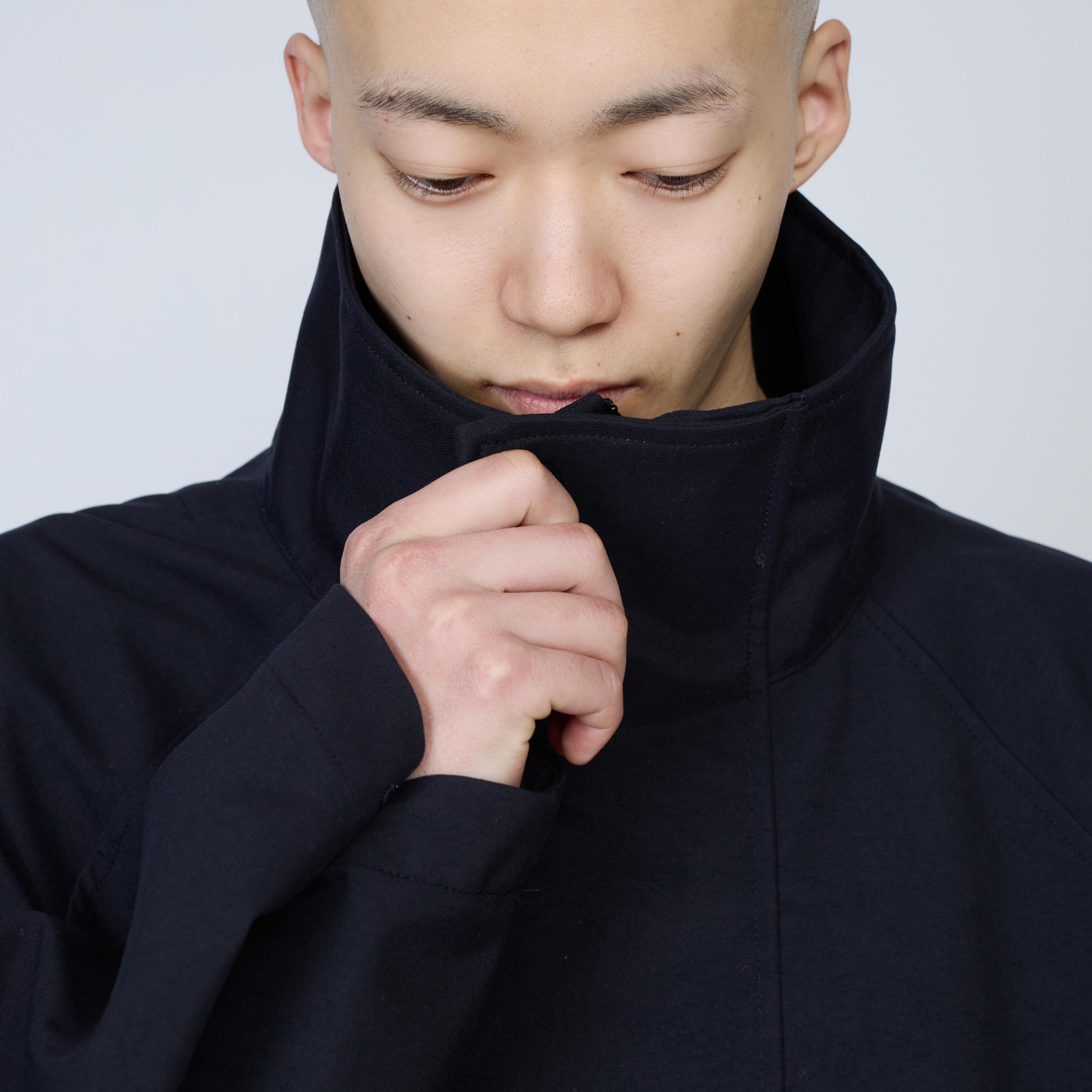 3レイヤー スタンドカラーコート | Color_Color: Dark Navy | No__185_color: dark navy【UNTRACE_アントレース】
