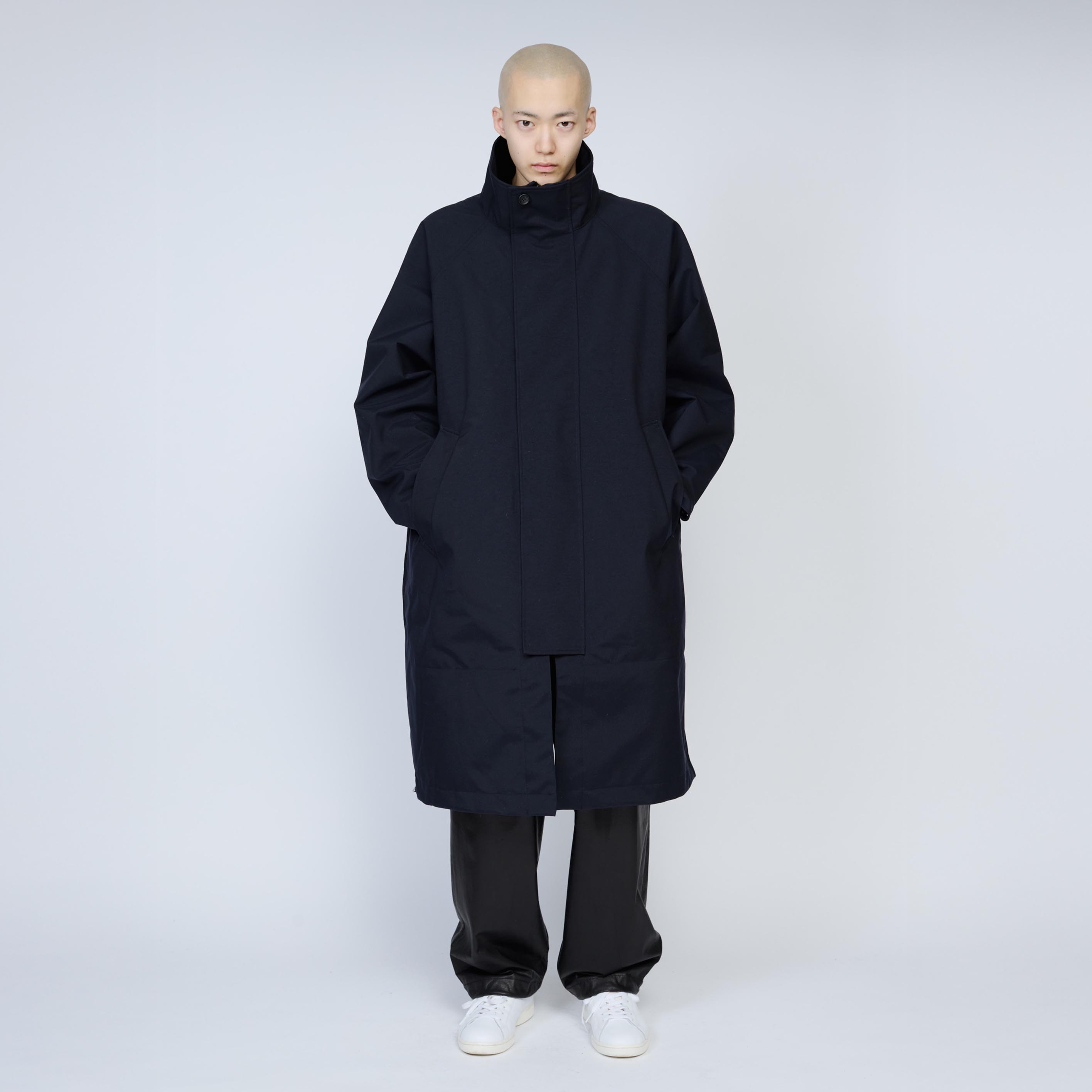 3レイヤー スタンドカラーコート | Color_Color: Dark Navy | No__185_color: dark navy【UNTRACE_アントレース】