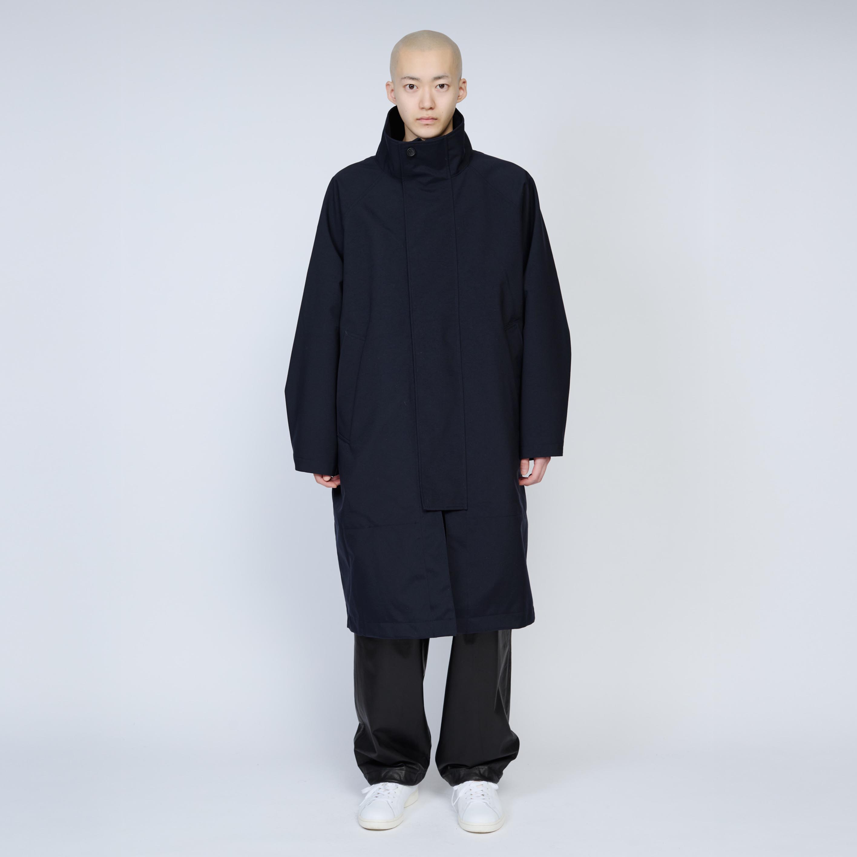 3レイヤー スタンドカラーコート | Color_Color: Dark Navy | No__185_color: dark navy【UNTRACE_アントレース】