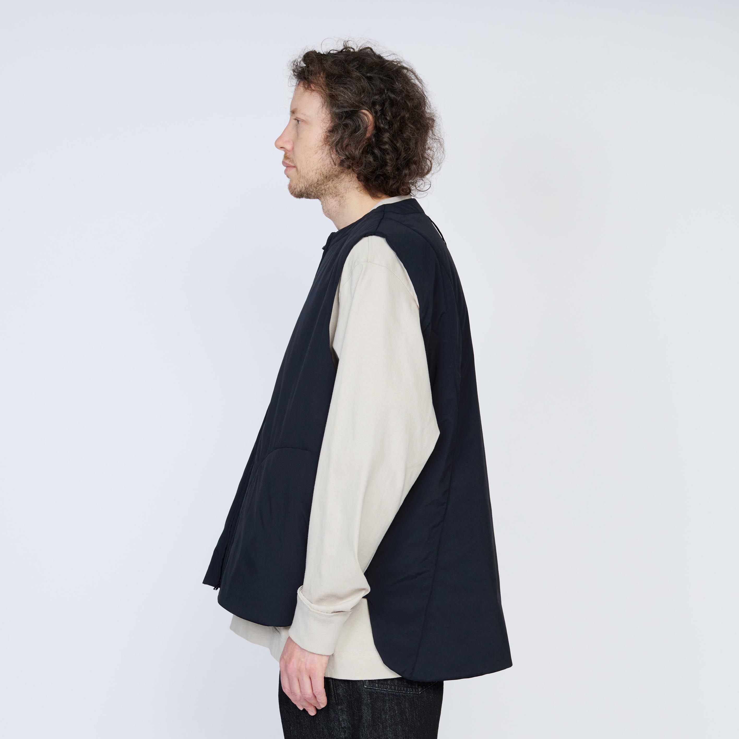ジッパーベスト | Color_Color: Black | No__206_color: black【UNTRACE_アントレース】