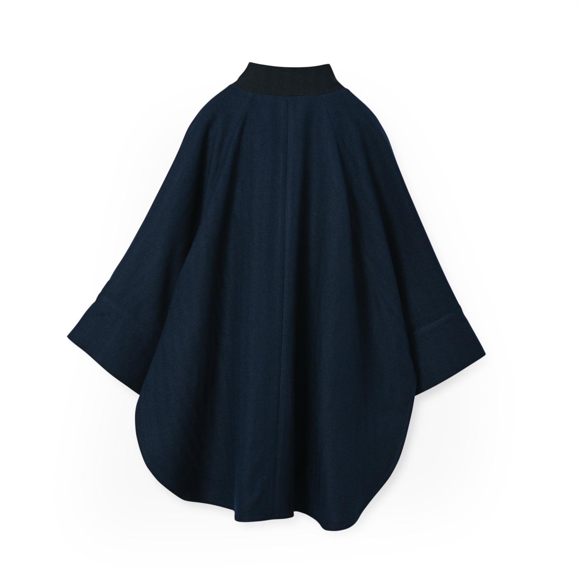 round cape jacket | Color_Navy | No_wht25fjk4047_navy【WHYTO_ホワイト】【入荷予定アイテム・入荷連絡可能】