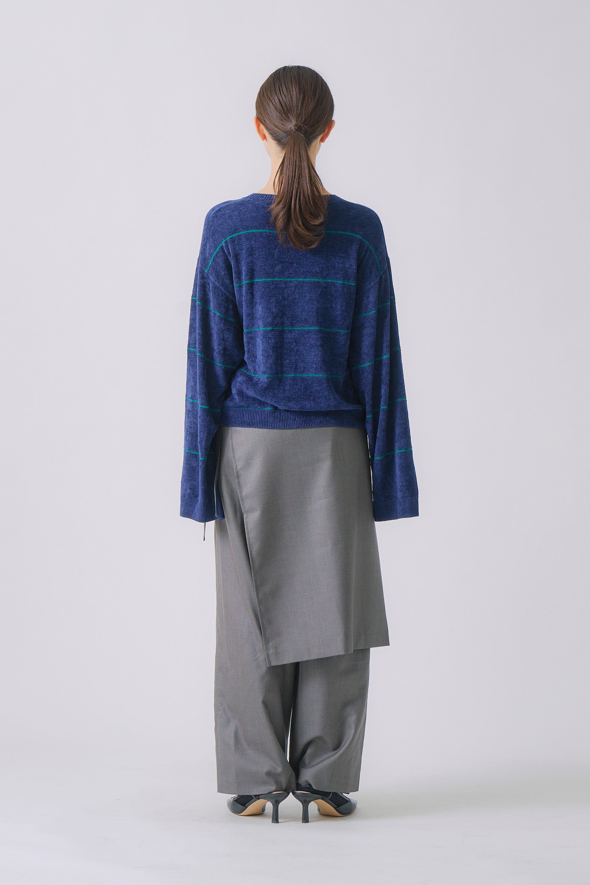 wide border knit | Color_Navy | No_wht25fkn4034_navy【WHYTO_ホワイト】【入荷予定アイテム・入荷連絡可能】