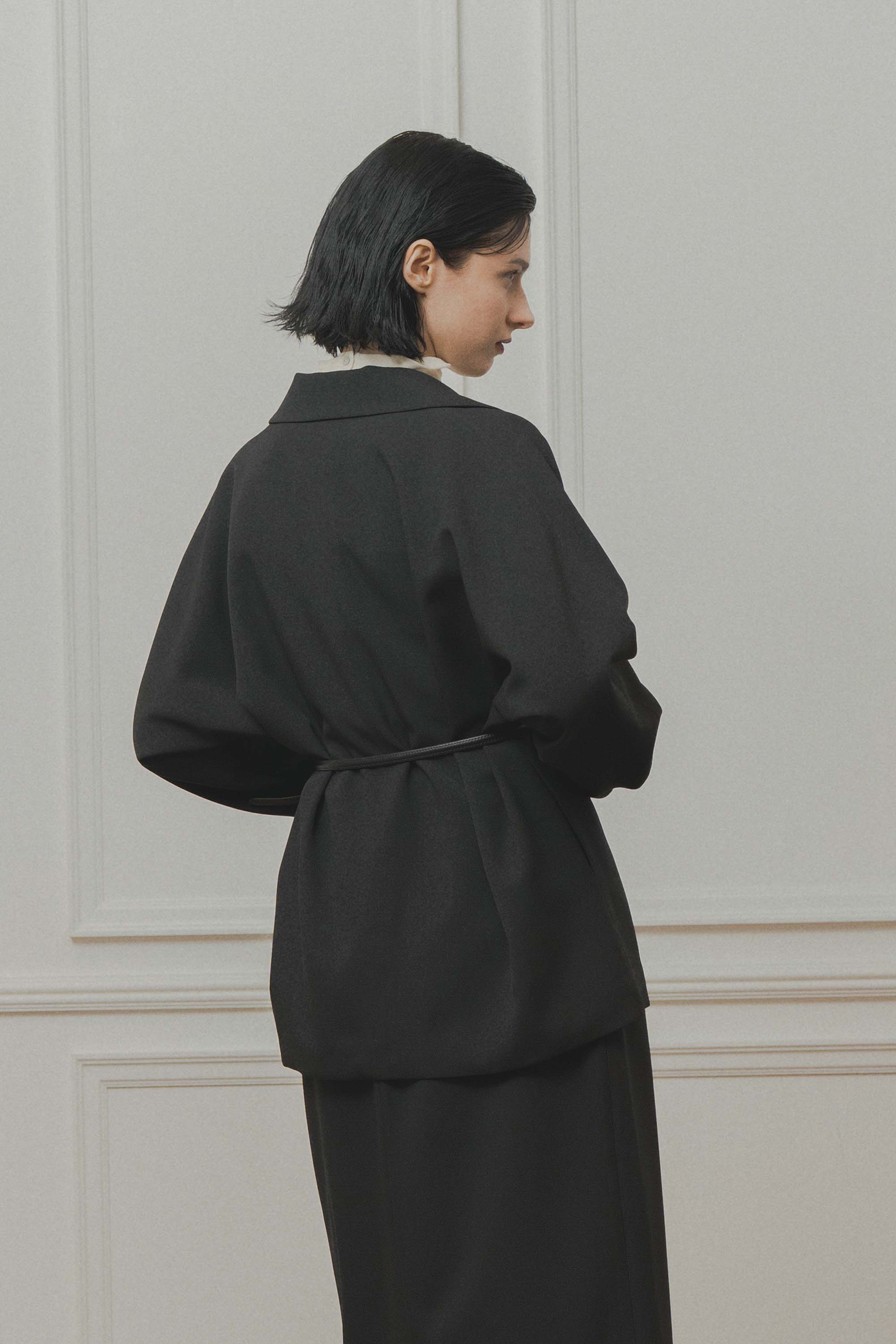 dolman sleeve tailored jacket – Black | WHYTO | 入荷予定アイテム