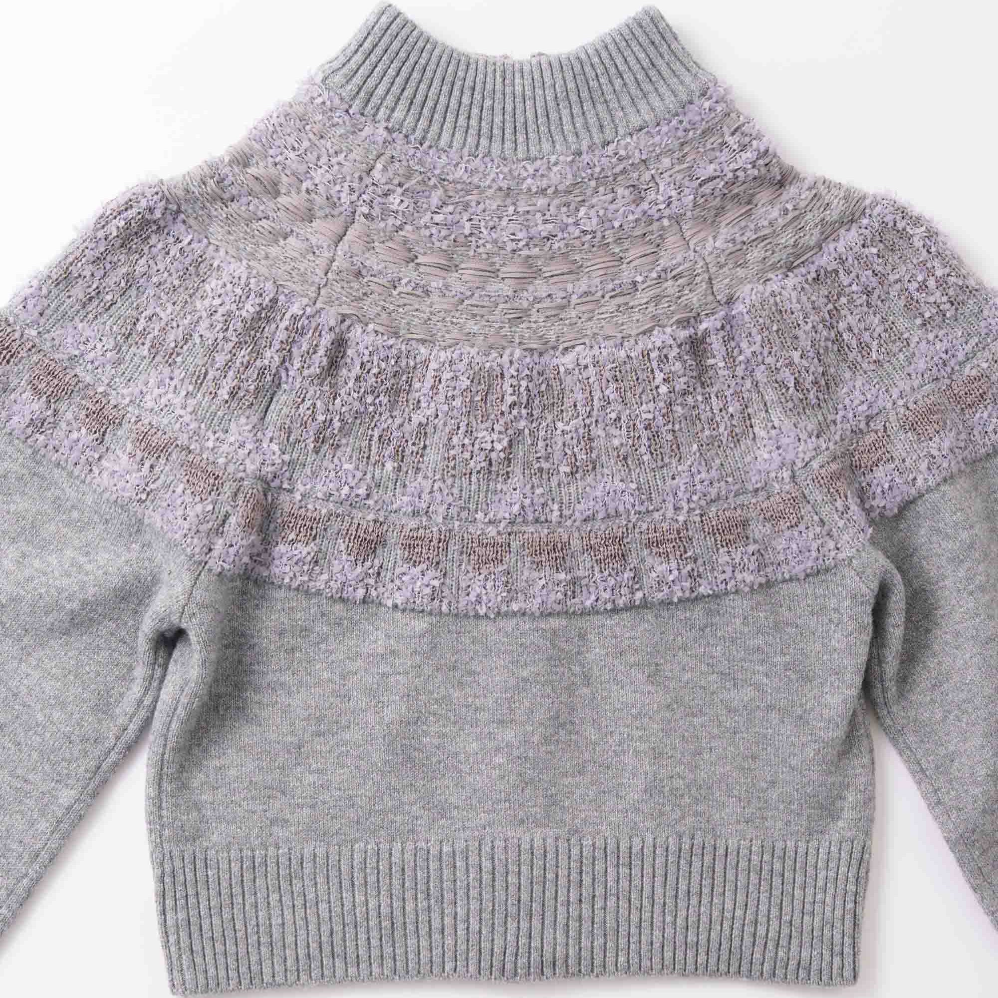 nordic pattern knit zip cardigan – Gray | WHYTO | 入荷予定アイテム