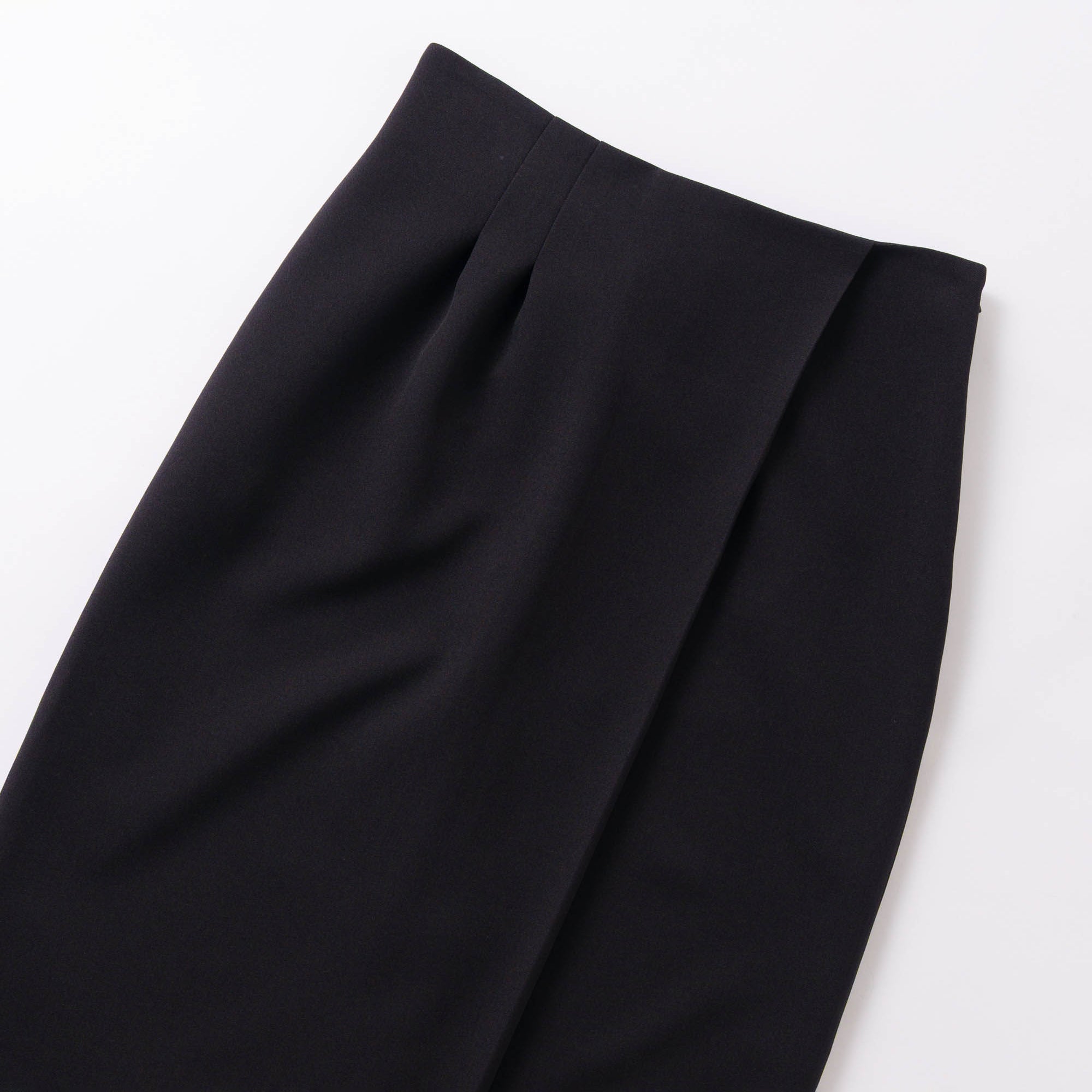 asymmetry tuck skirt – Black | WHYTO | 入荷予定アイテム