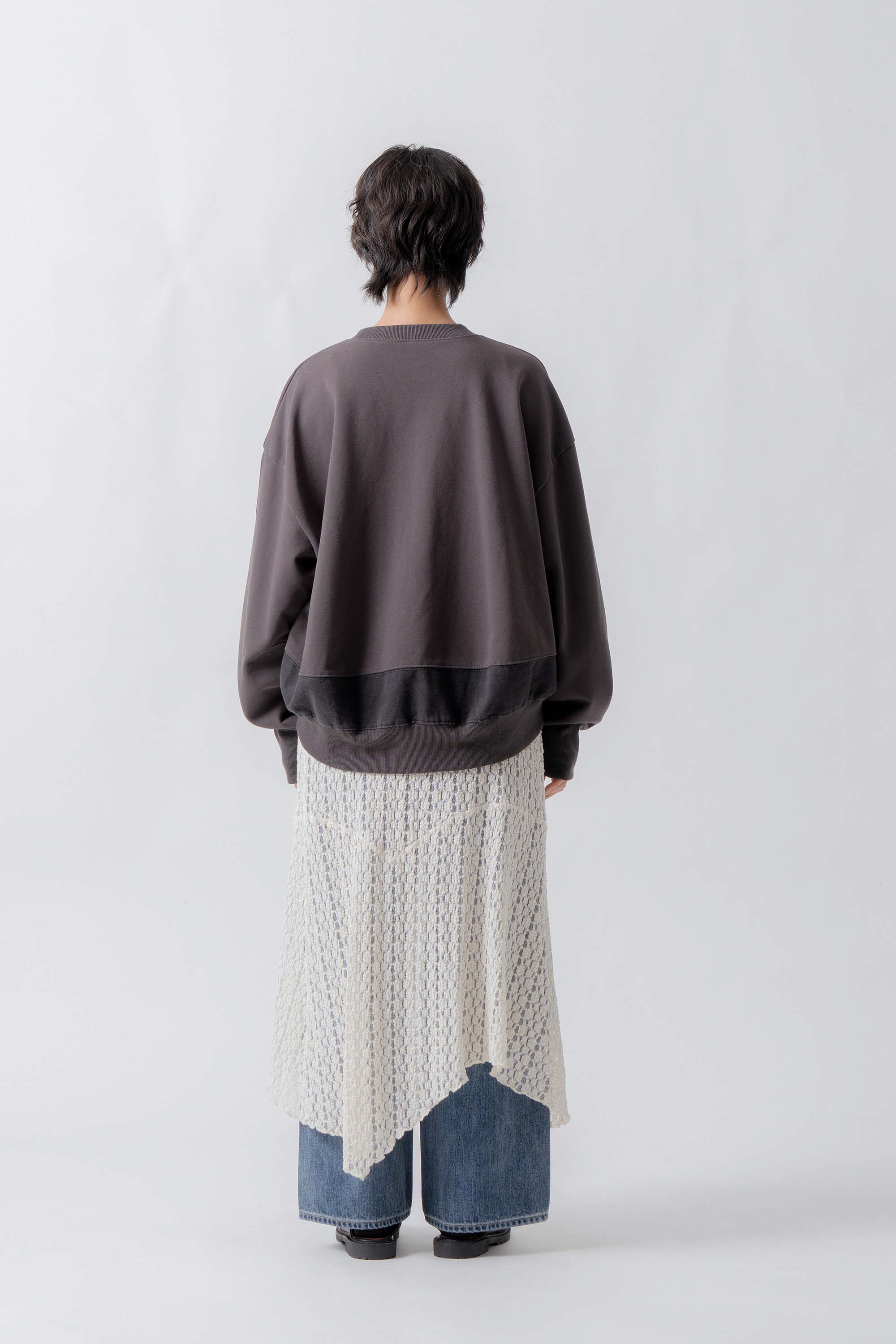 lace asymmetry skirt – Ecru | WHYTO | 入荷予定アイテム