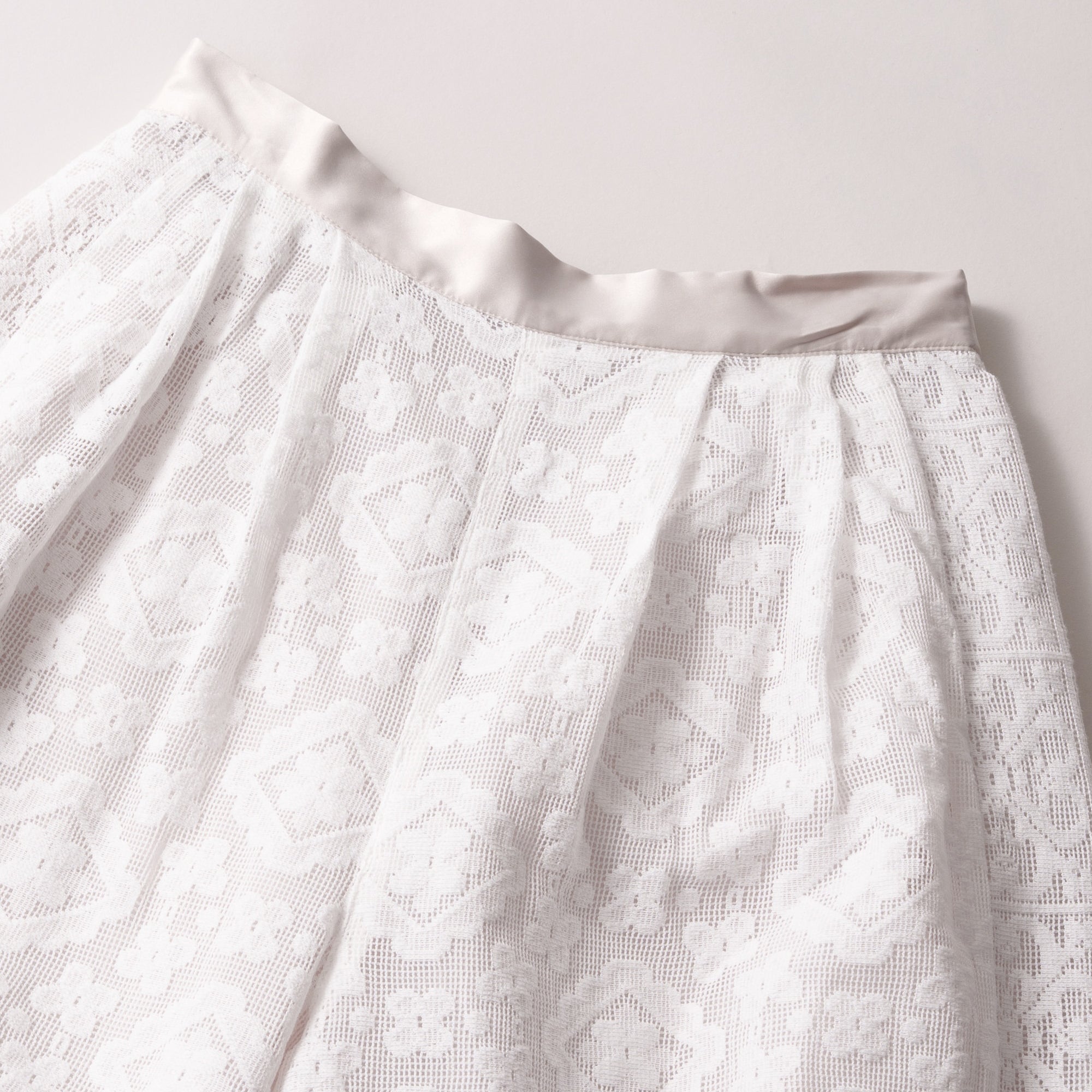 lace combination pants | Color_Off White | No_WHT26HPT4063_Off White【WHYTO_ホワイト】【入荷予定アイテム・入荷連絡可能】