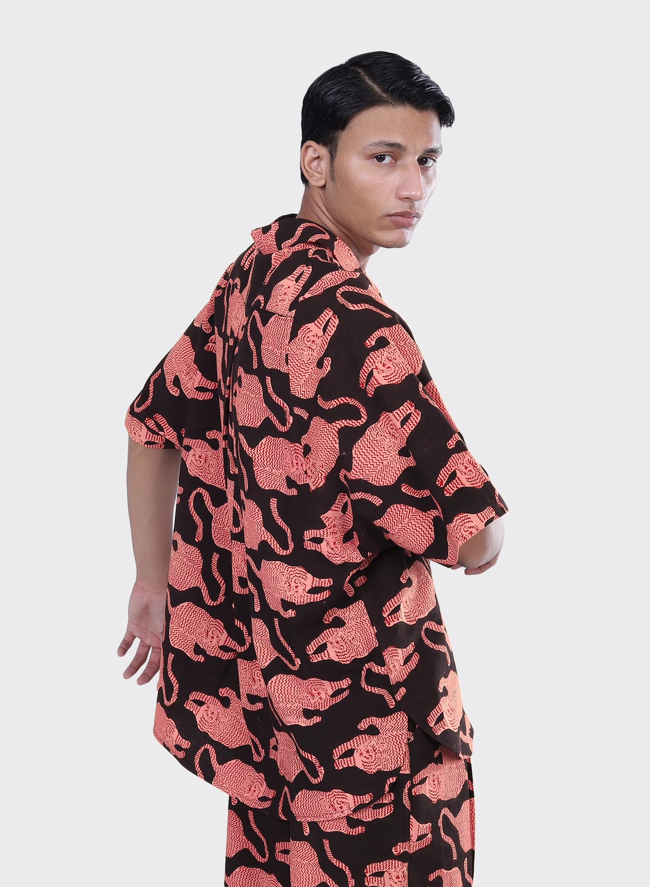 YUSUKE_Block Print Bp69 Coral |  | Color:Block Print Bp69 Coral【KARDO_カルド】【入荷予定アイテム・入荷連絡可能】