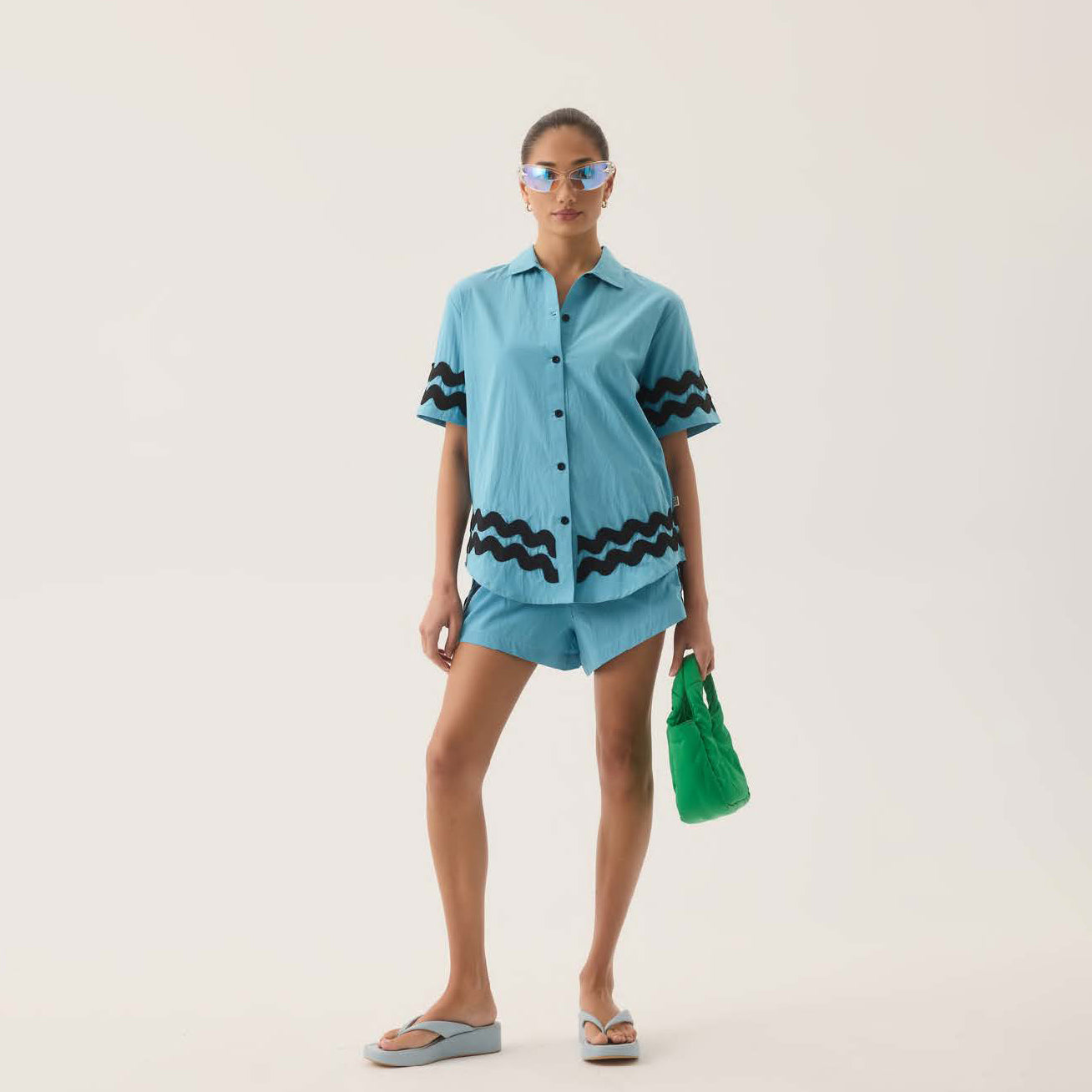 ZIGGY SHIRT | Color_Dark Chambray | No_251201185_Dark Chambray【ARAMINTA JAMES_アラミンタジェームス】【入荷予定アイテム・入荷連絡可能】