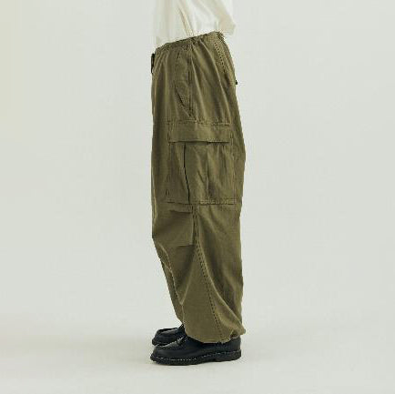 AM-2455001_Khaki | Back Satin Cargo Pants | Color:Khaki【ARMY TWILL_アーミーツイル】