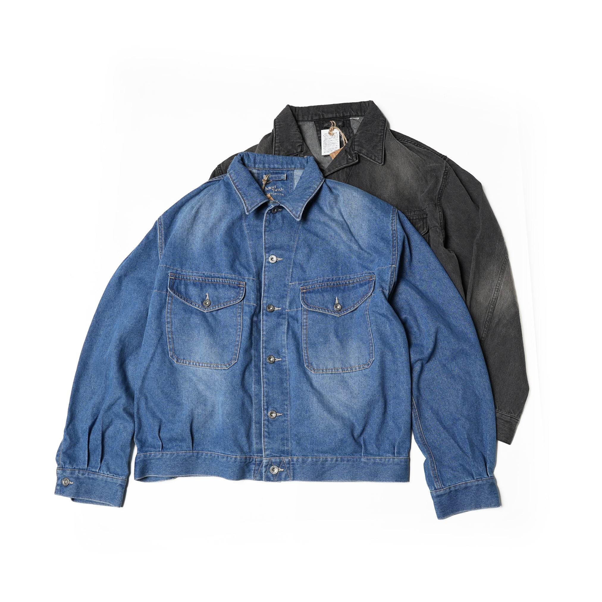 No:AM-2414005 | Name:10OZ Denim Jacket | Color:Blue/Charcoal【ARMYTWILL_アーミーツイル】