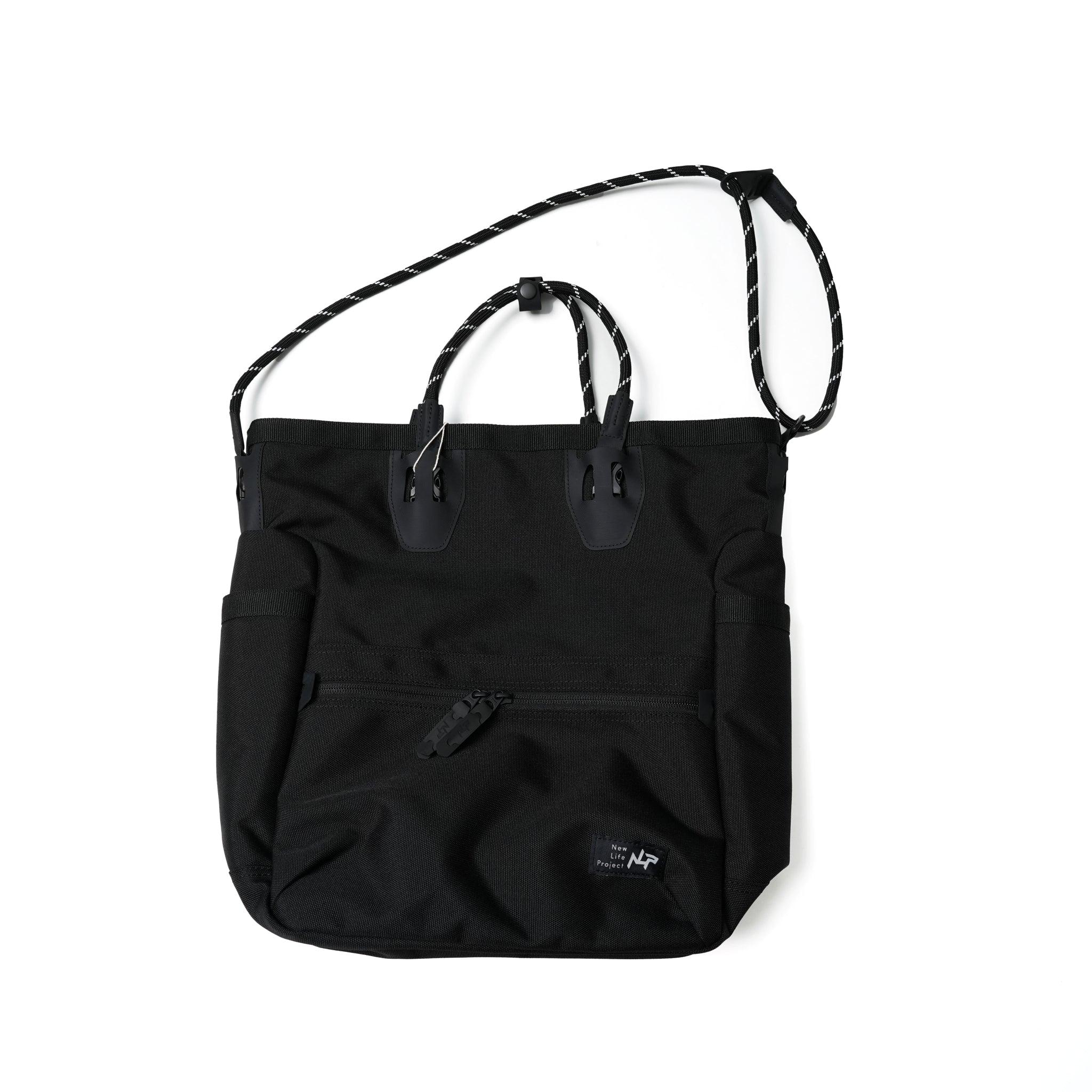 No:NLA203T01 | Name:ECO CANVAS TALL TOTE | Color:Black【New Life Project_ニューライフプロジェクト】