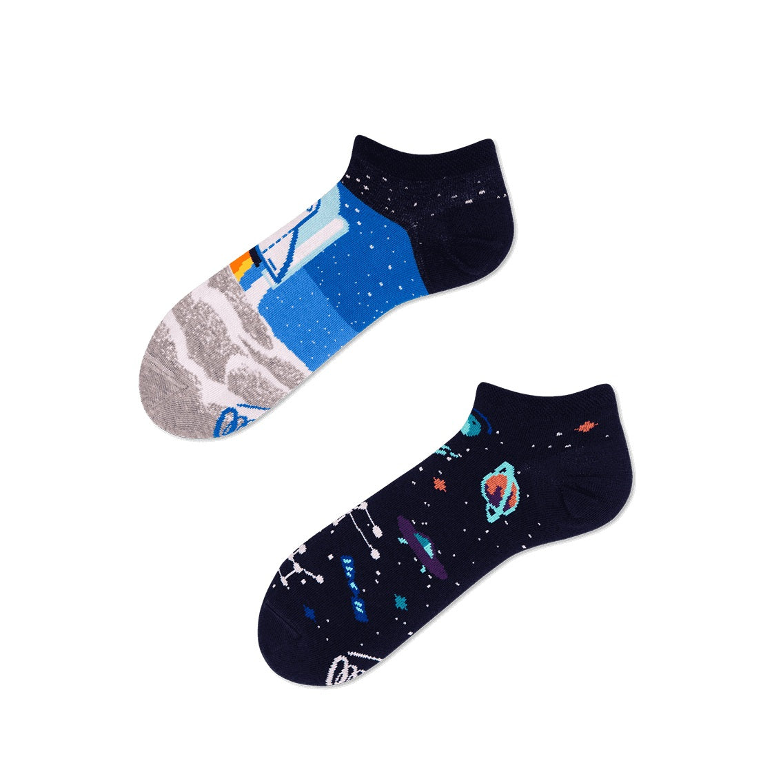 many mornings low socks  / Space Trip / 【MANY MORNINGS_メニ―モーニングス】【ネコポス選択可能】