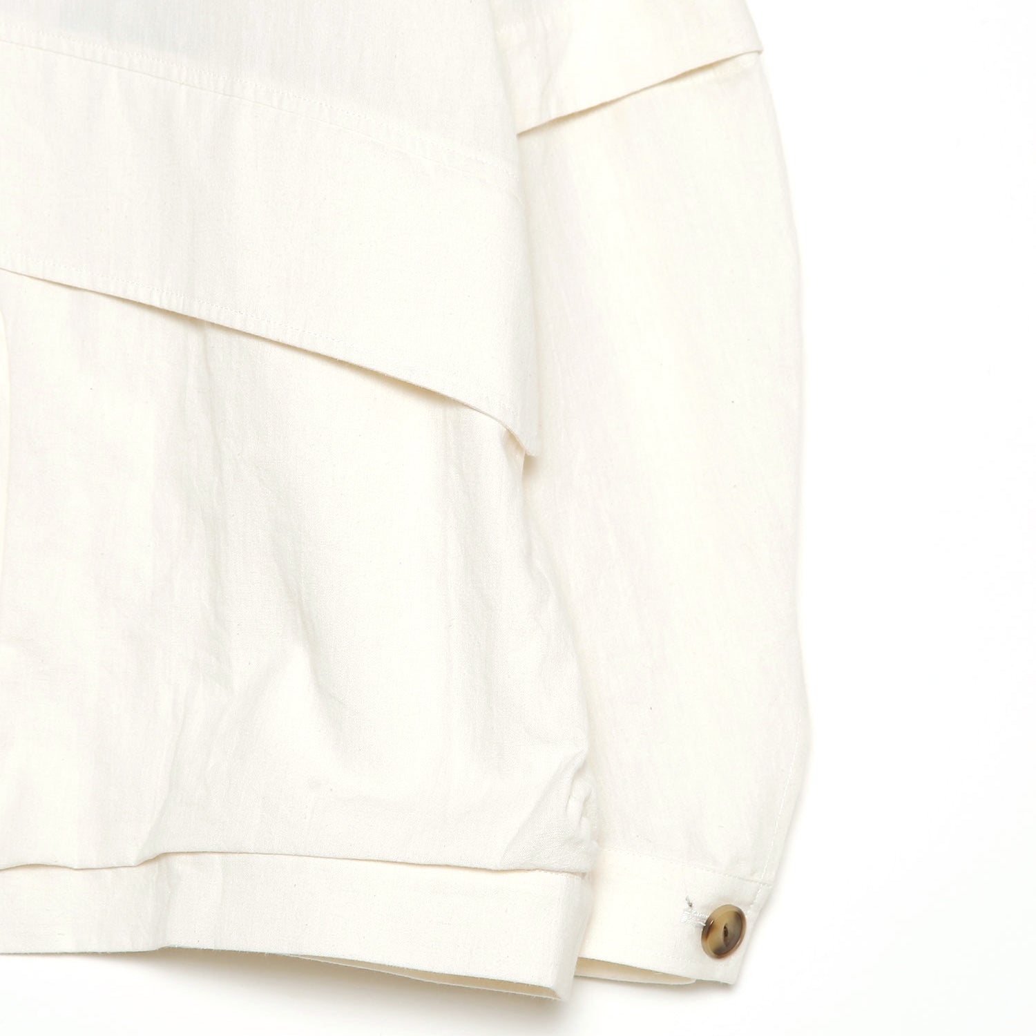 No:SF24SS-10A | Name:Linen UTAGE Embroi Blouson | Color:White【STOF_ストフ】【入荷予定アイテム・入荷連絡可能】