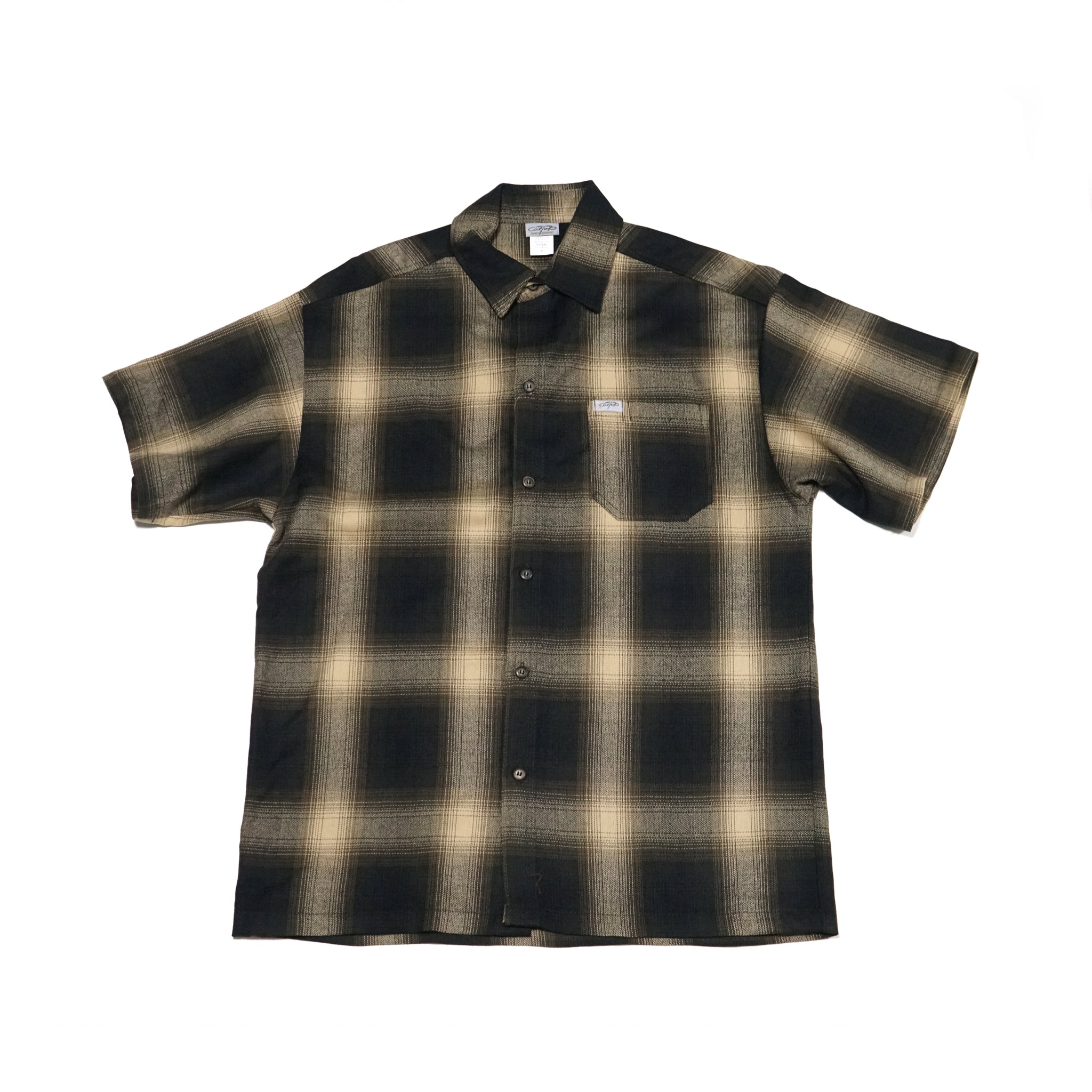 No:art-2000ss | Name:Ombrecheck ss | Color:Black/Ivory / Brown/Khaki / Green/White | Size:S/M/L【CALTOP_カルトップ】