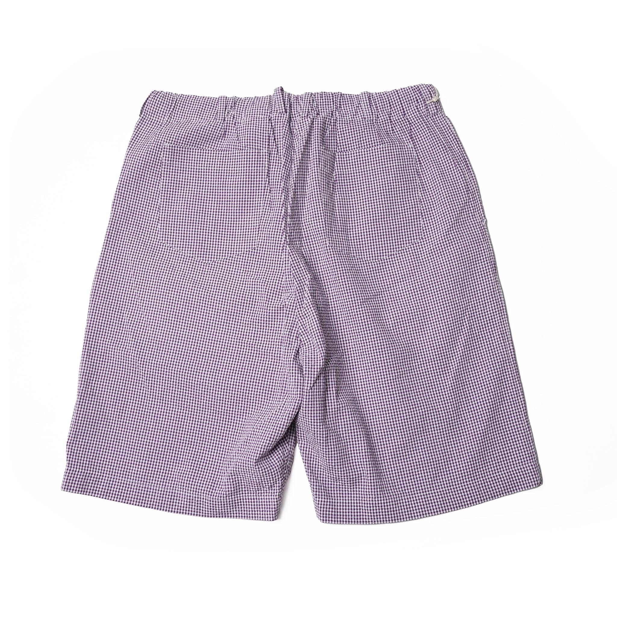 No:BES-03_A | Name:BAGS EASY SHORT PANTS-SOCCER GINGHAM | Color:Purple【CATTA_カッタ】【入荷予定アイテム・入荷連絡可能】