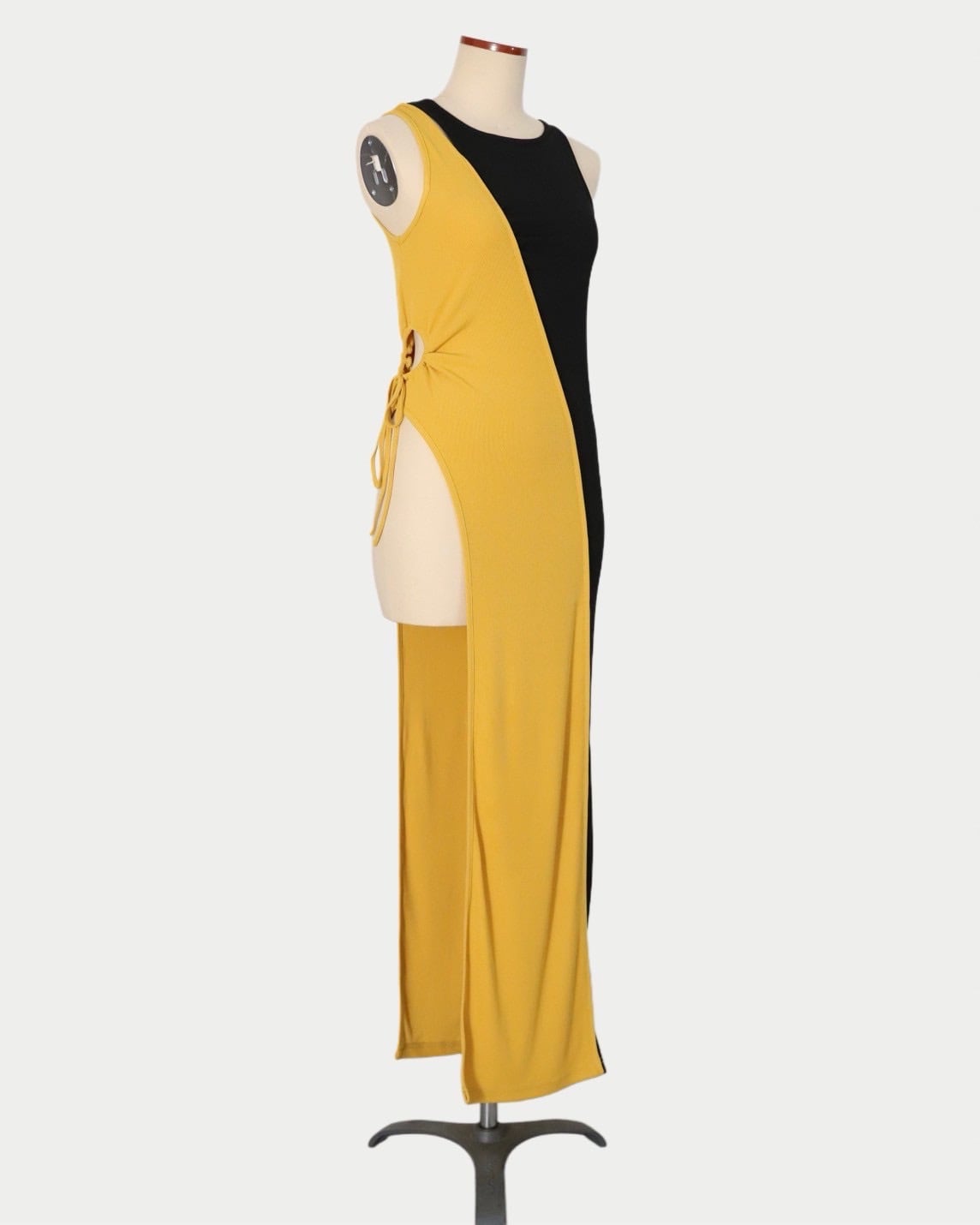 アシンメトリーRIBカットドレス – Bicolor | 26SS-SPW-09_Bicolor | AMBERGLEAM